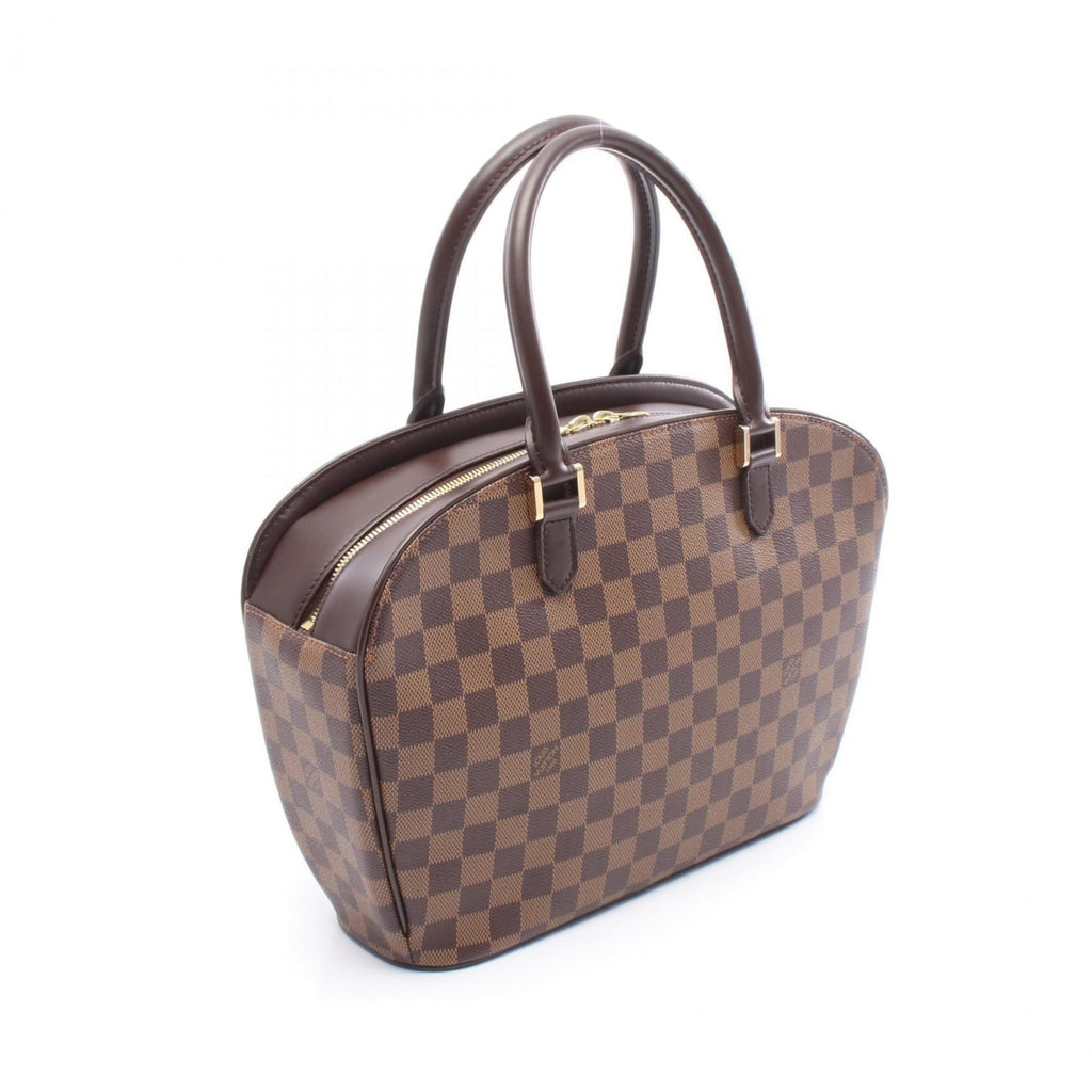 Louis Vuitton Brown Damier Canvas Pvc Leather Handbag