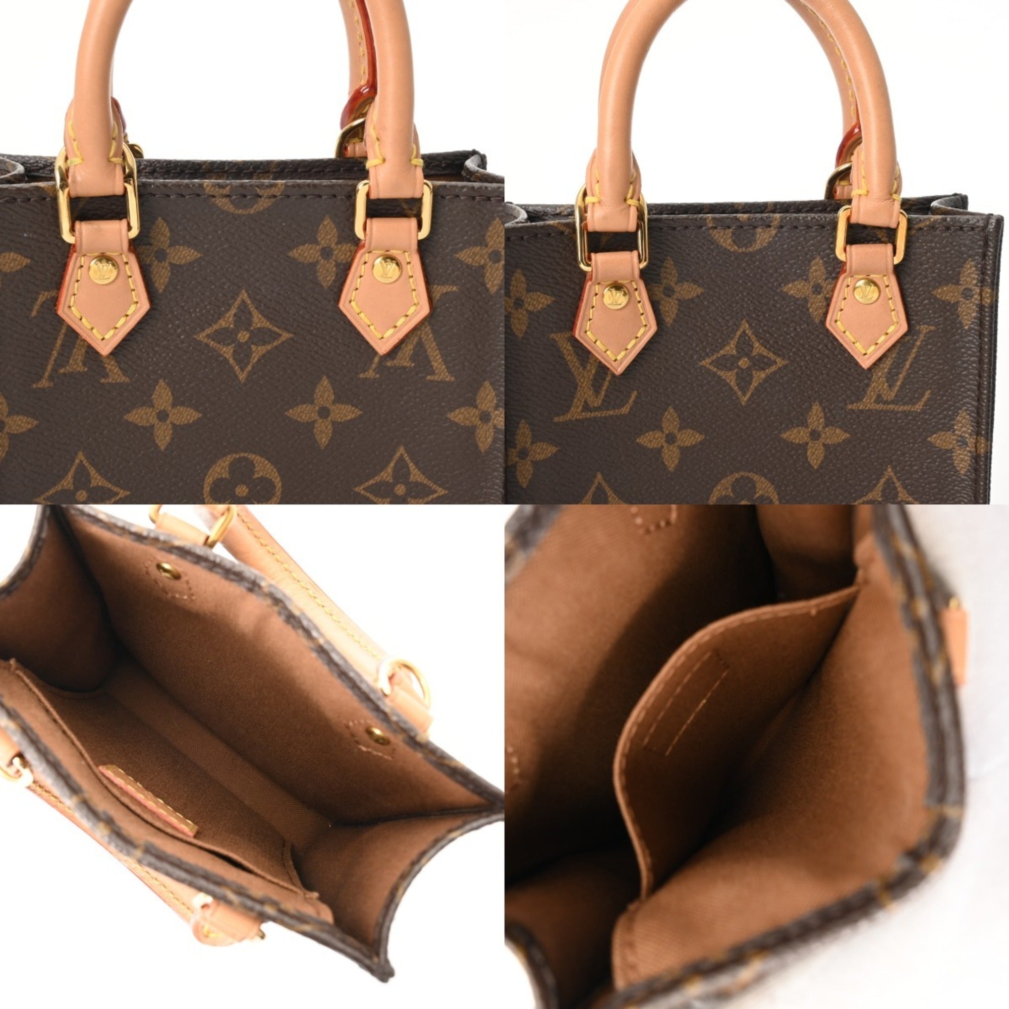 Louis Vuitton Brown Monogram Canvas Handbag