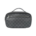 Louis Vuitton Dark Gray Graphite Coated Canvas Shoulder Bag