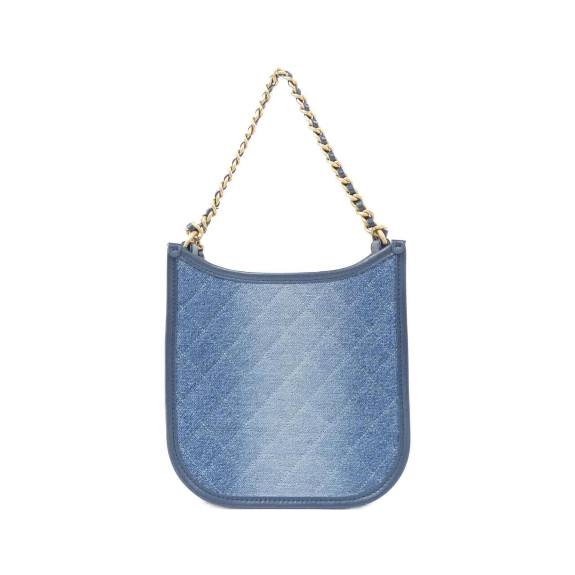 Chanel Blue Denim Shoulder Bag