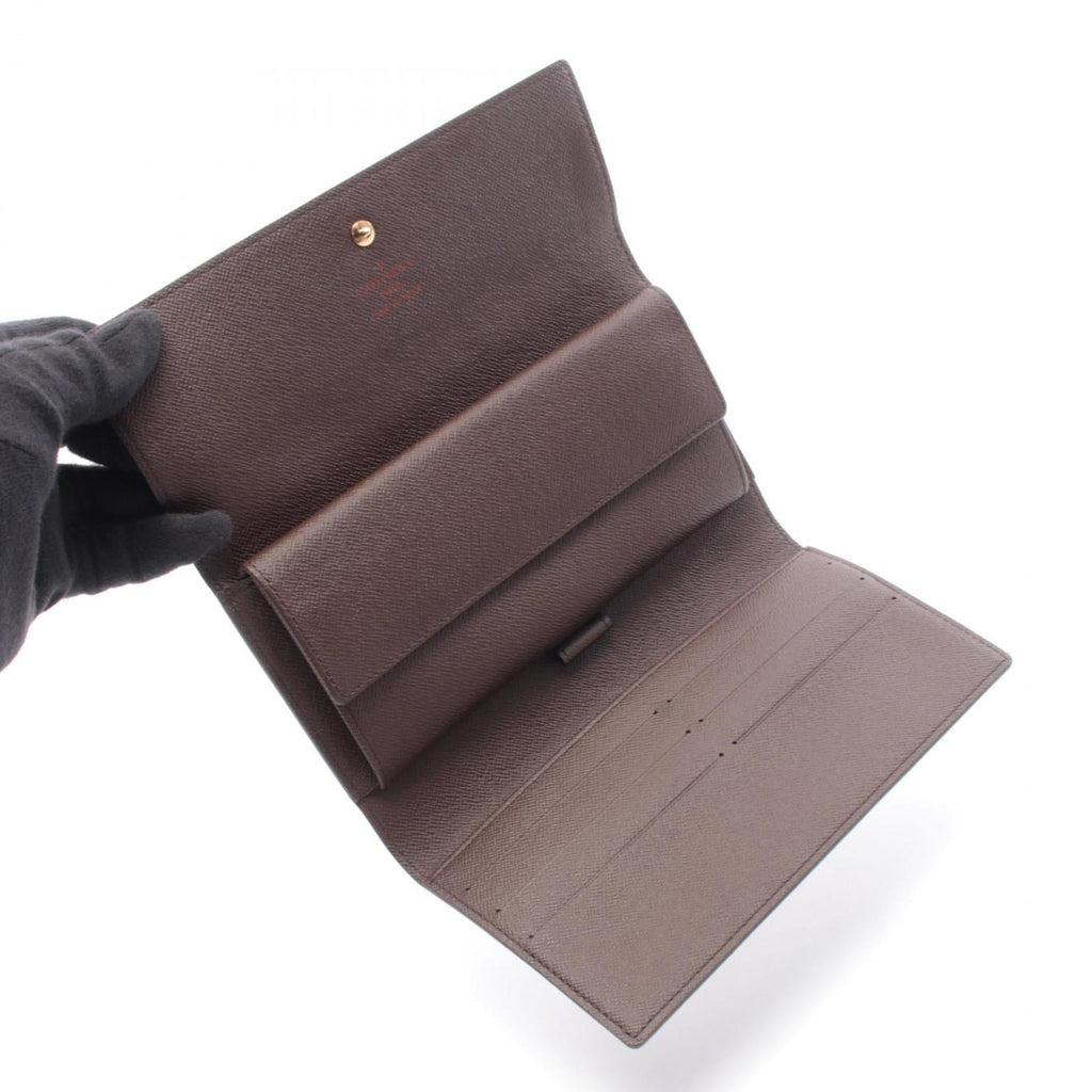Louis Vuitton Brown Damier Canvas Damier Canvas Long Wallet (Tri-Fold)