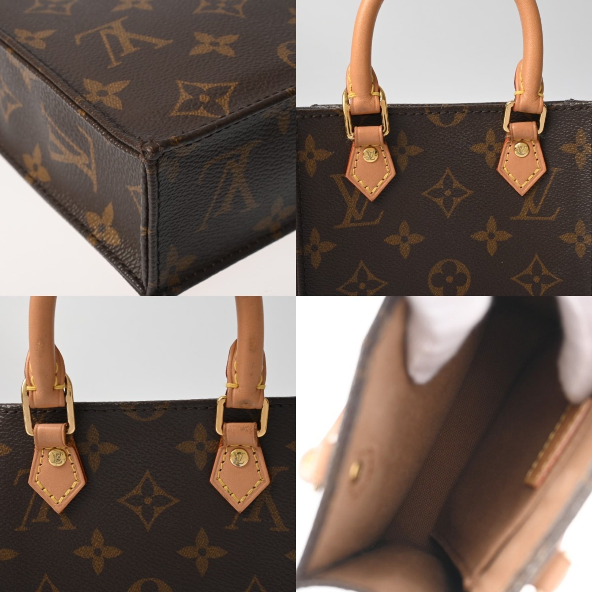 Louis Vuitton Brown Monogram Canvas Handbag