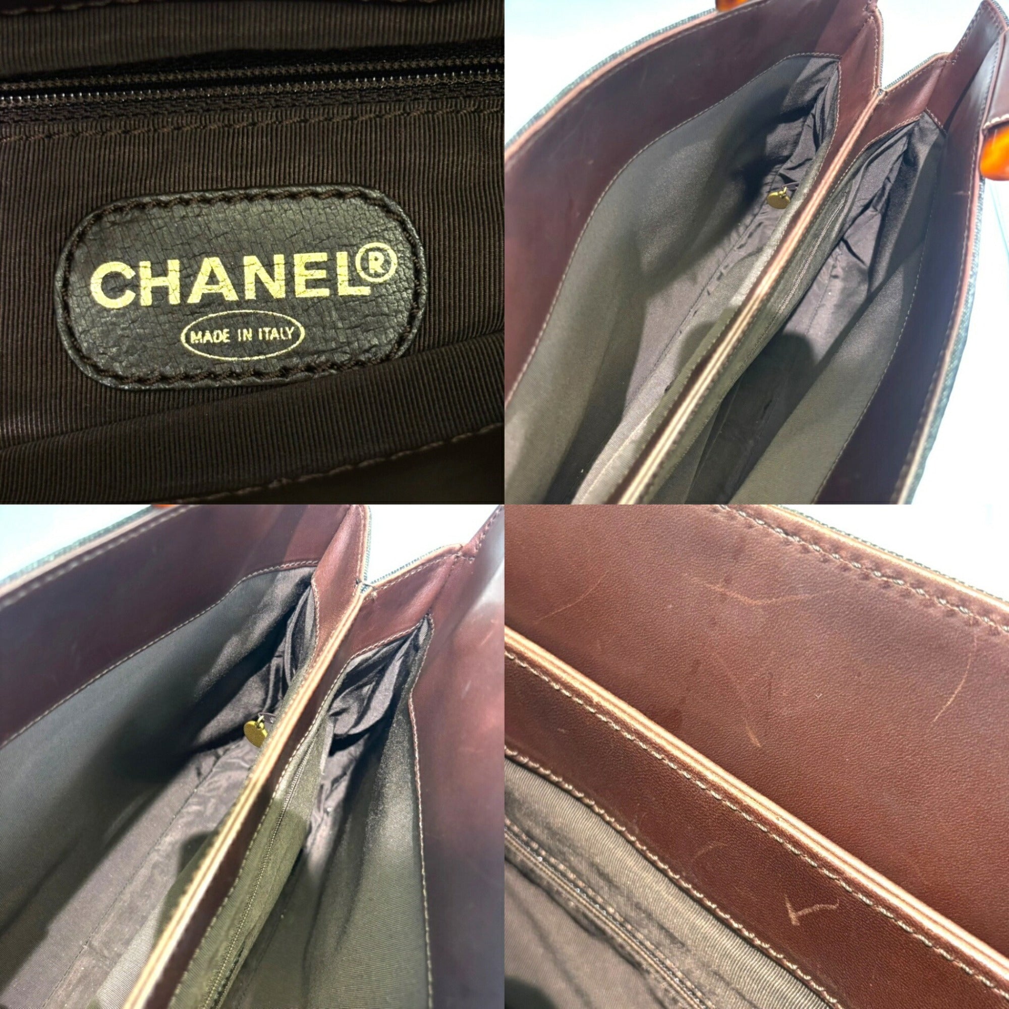 Chanel Navy Denim Handbag