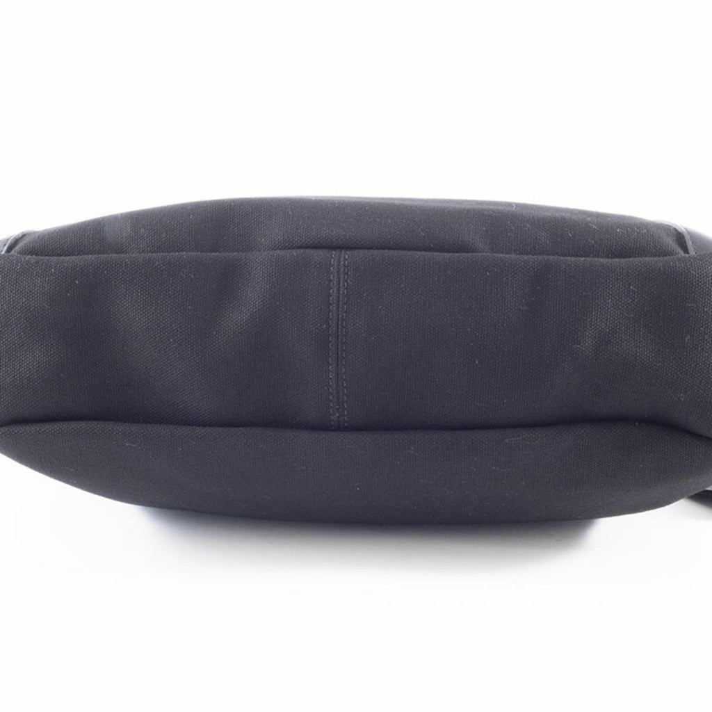Burberry Black Canvas Leather Shoulder Bag