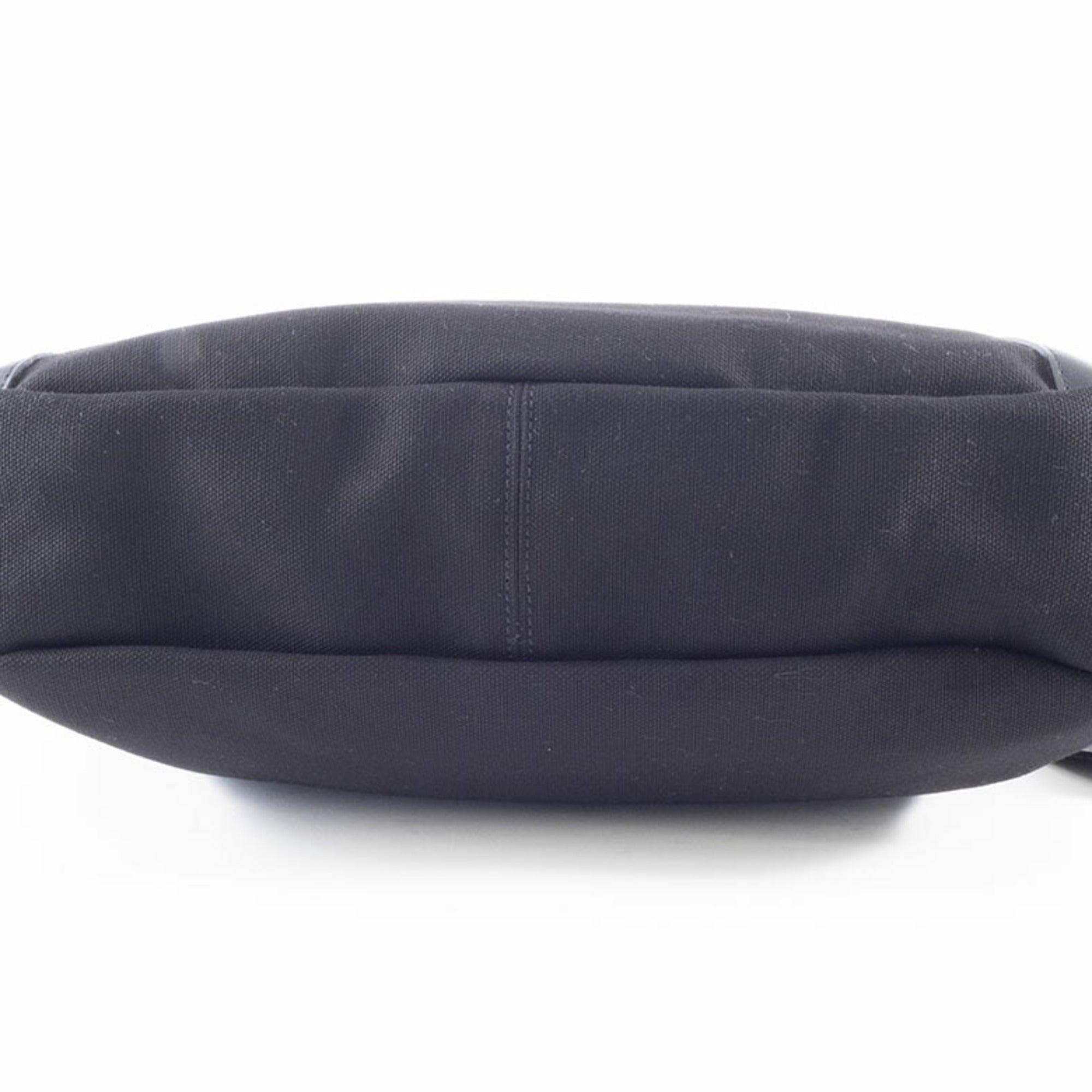 Burberry Black Canvas Leather Shoulder Bag