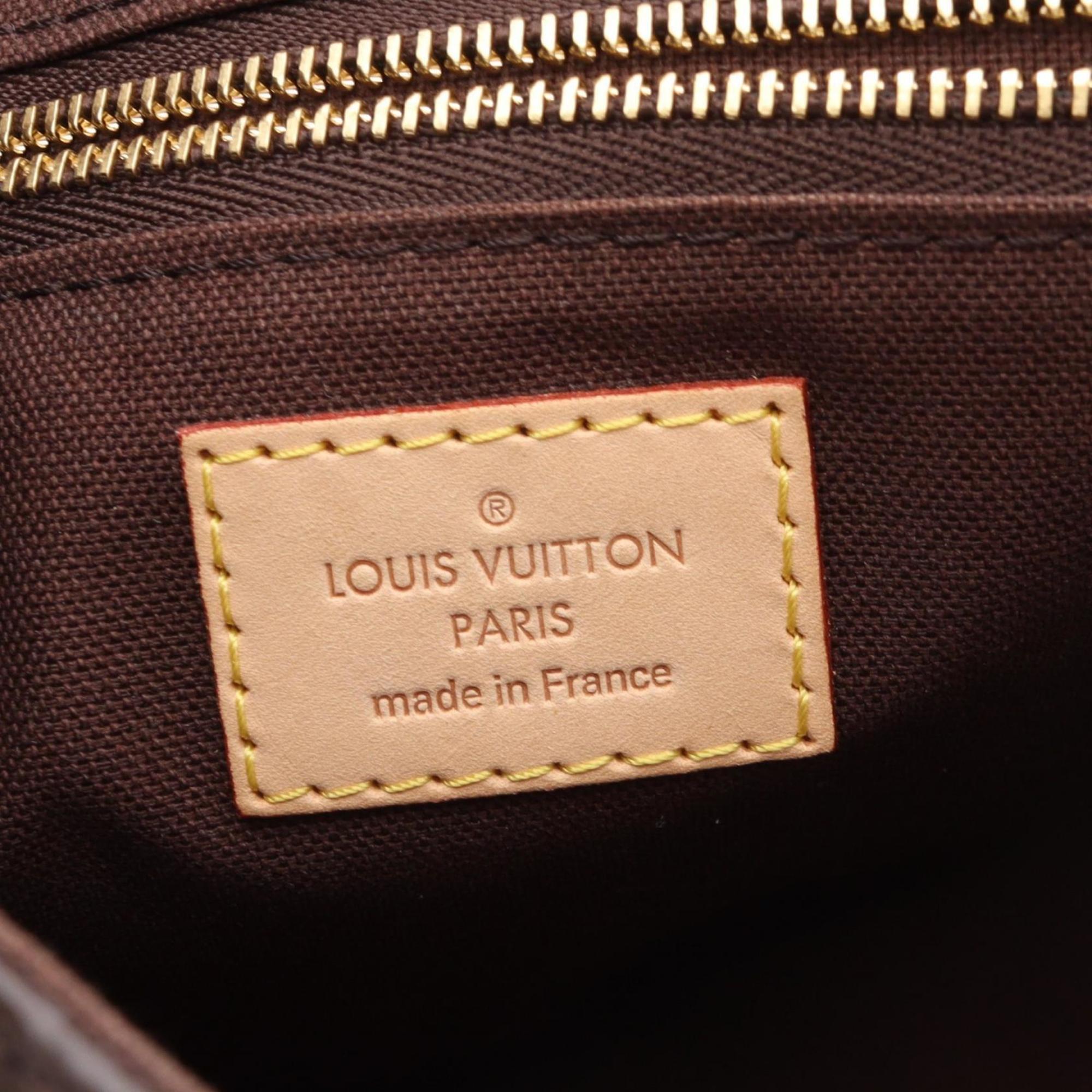 Louis Vuitton Brown Coated Canvas Pvc Monogram Leather Shoulder Bag