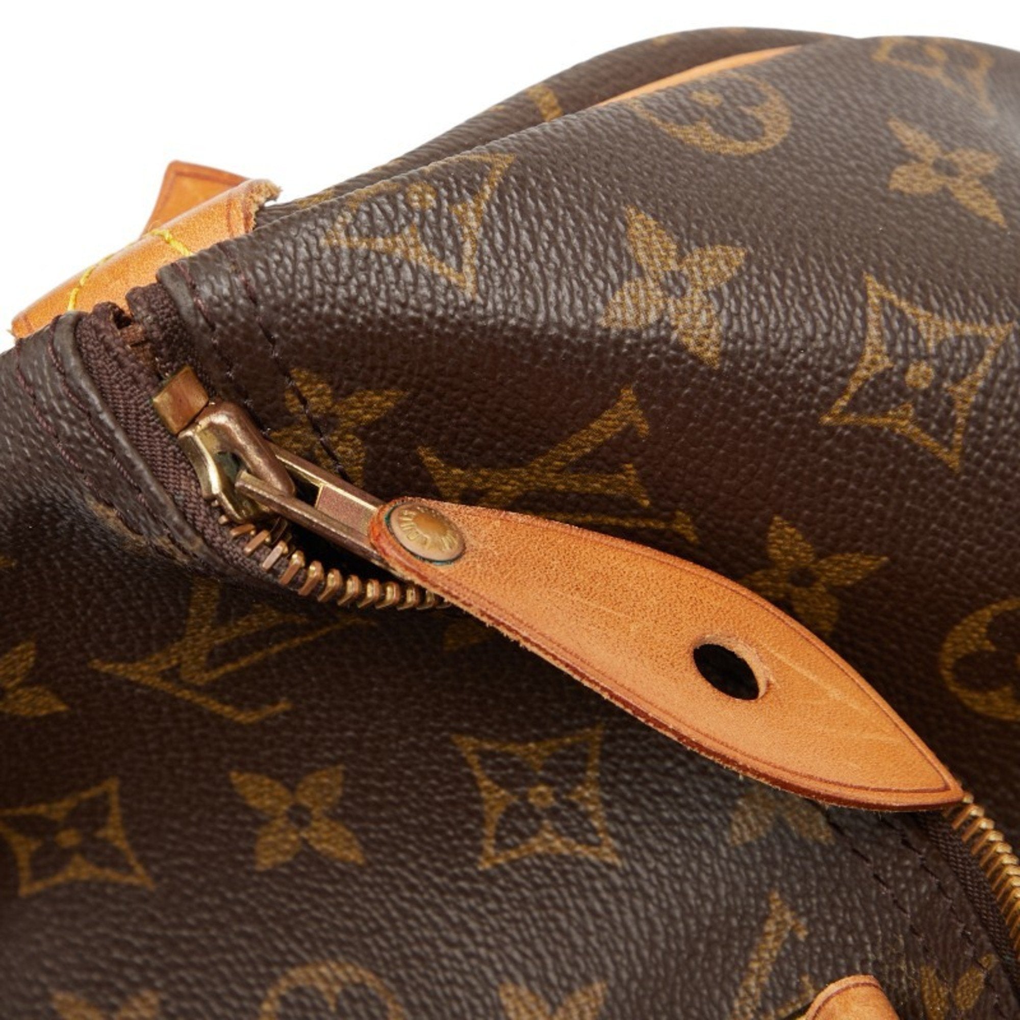 Louis Vuitton Brown Dark Brown Pvc Leather Boston Bag Handbag