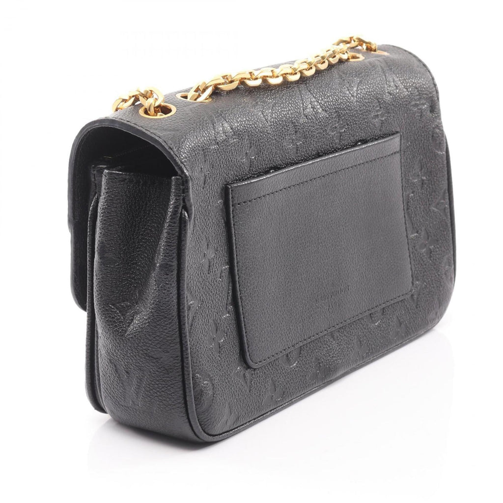 Louis Vuitton Black Noir Monogram Empreinte Shoulder Bag