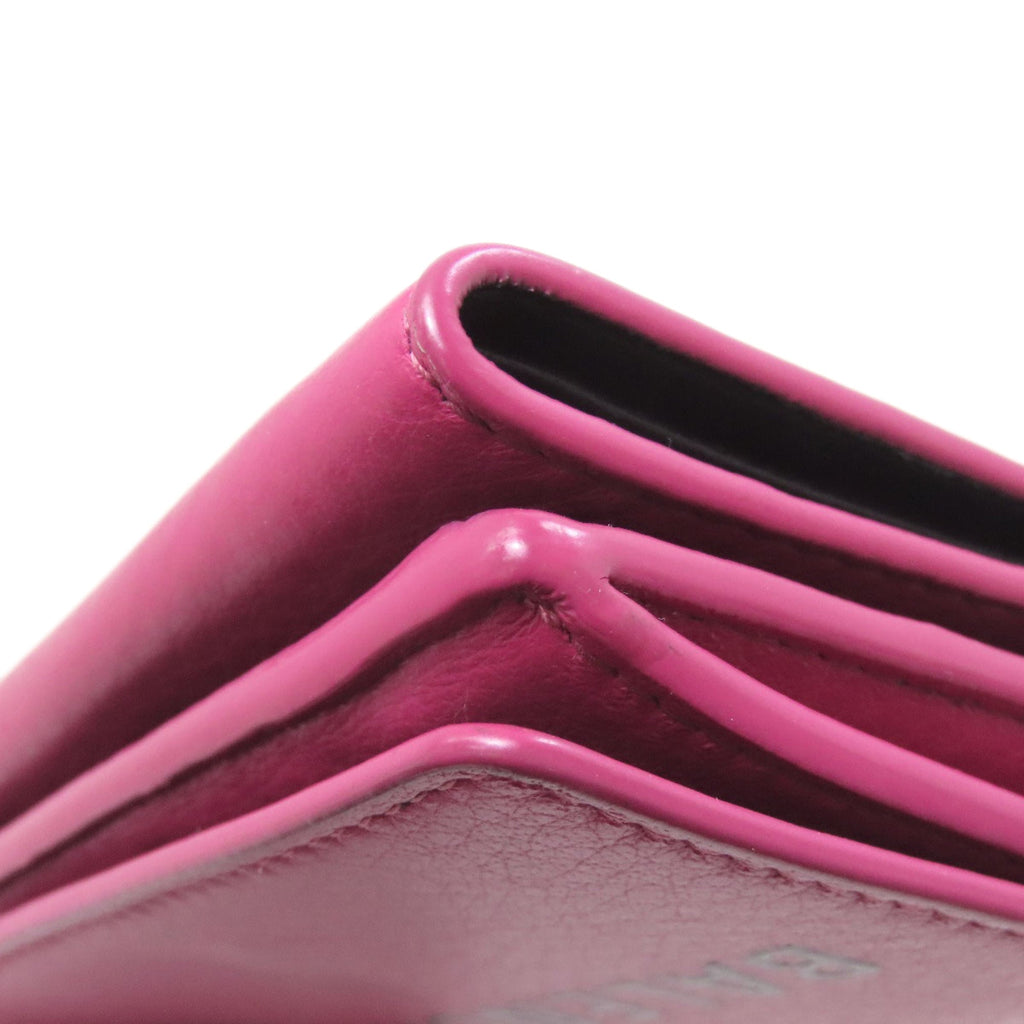 Balenciaga Pink Leather Wallet (Tri-Fold)