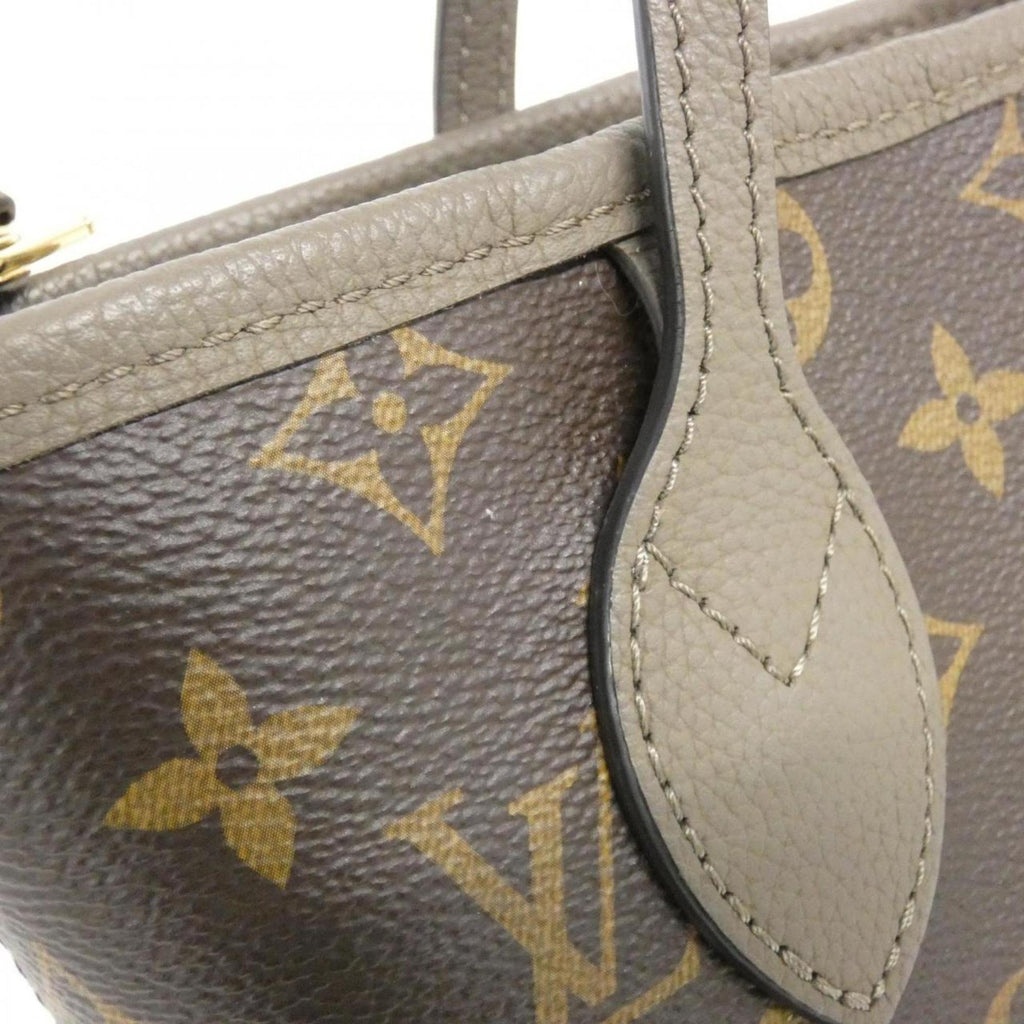 Louis Vuitton Brown Coated Canvas Leather Handbag
