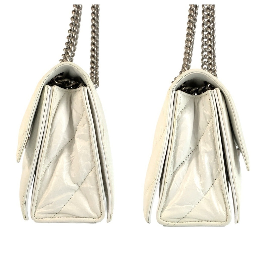 Balenciaga White Leather Shoulder