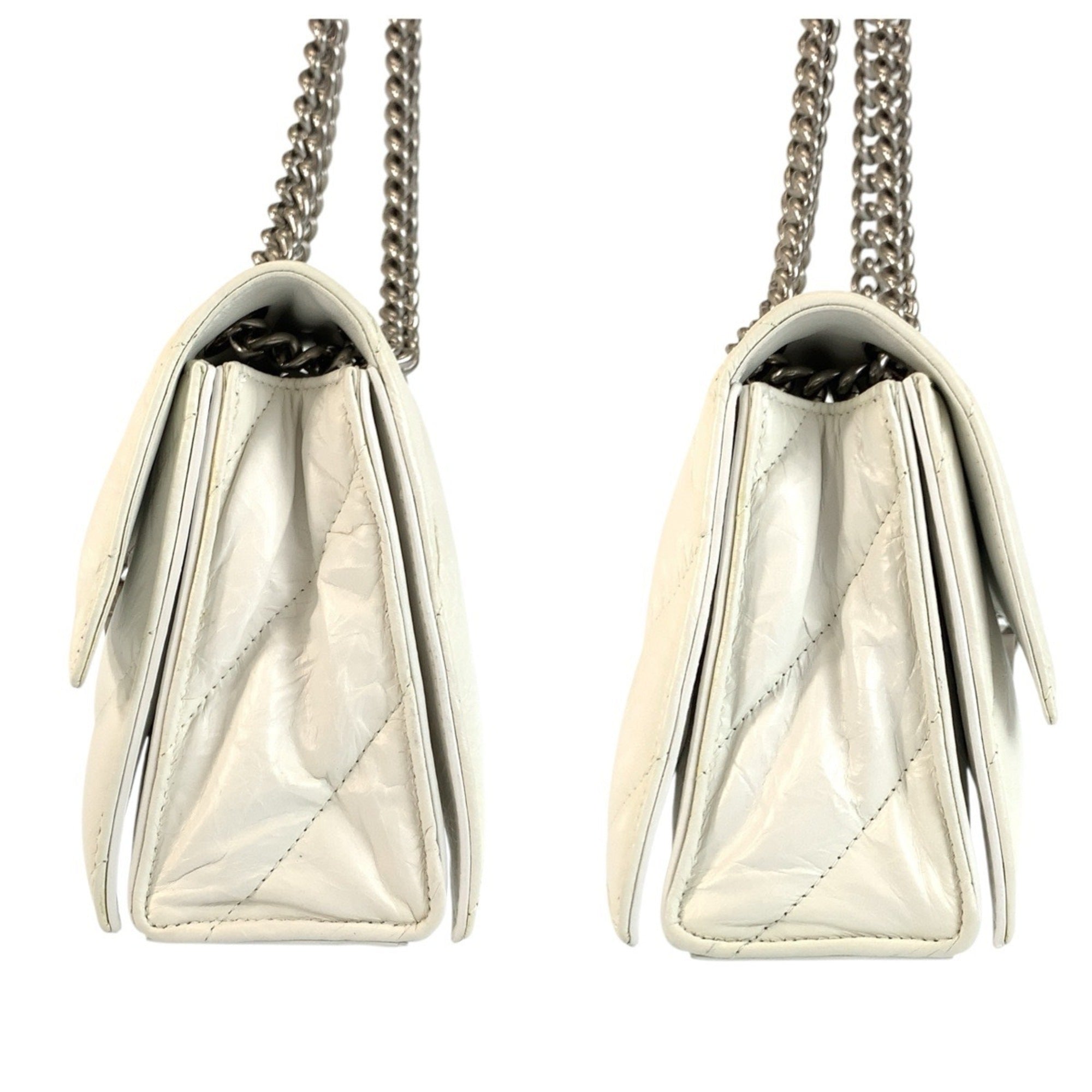 Balenciaga White Leather Shoulder