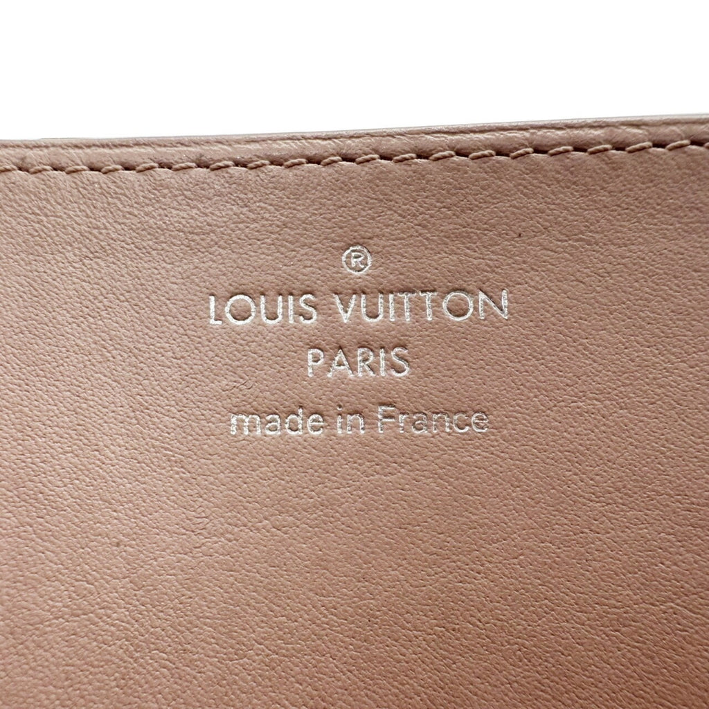 Louis Vuitton Mahina Pink Mahina Leather Long Wallet