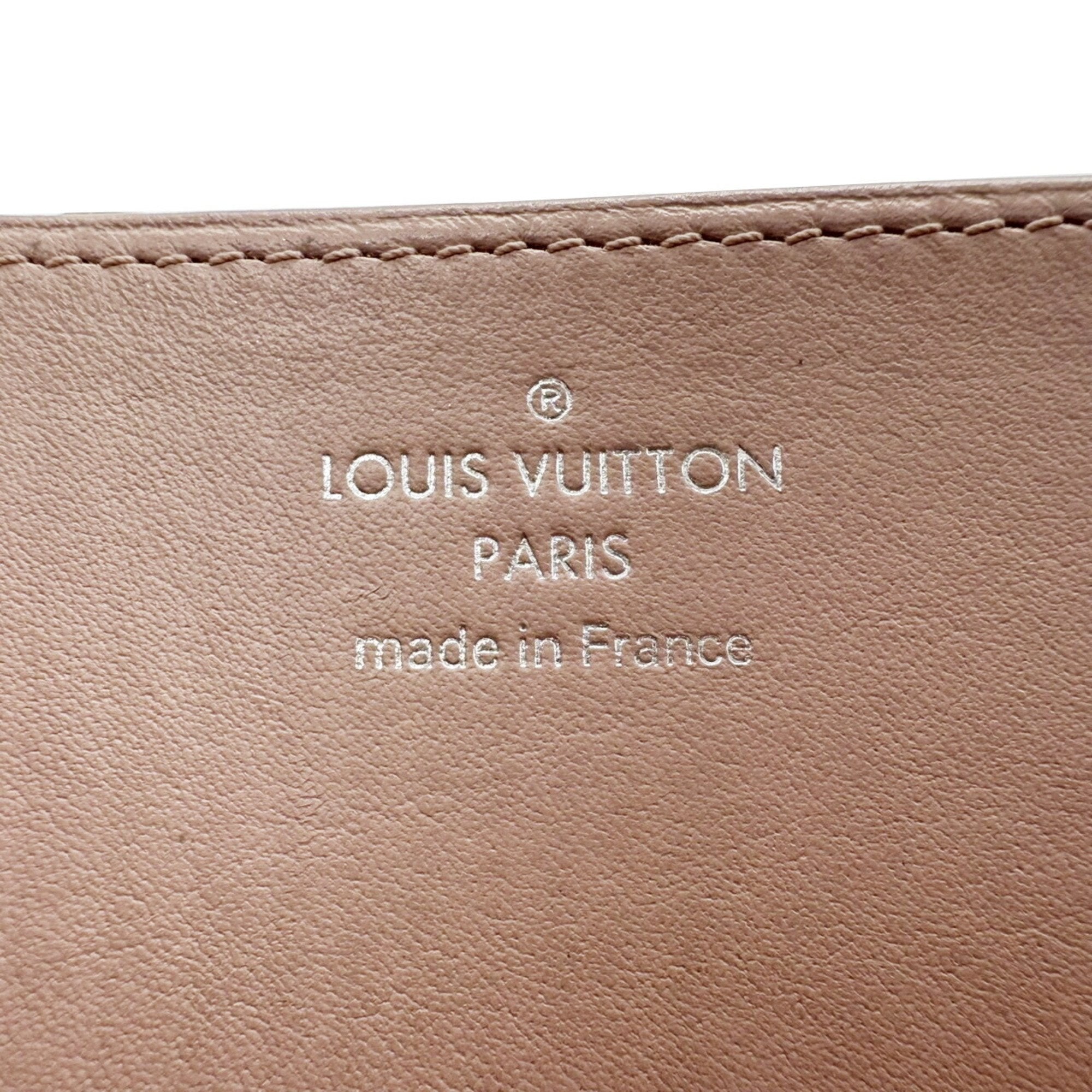 Louis Vuitton Mahina Pink Mahina Leather Long Wallet