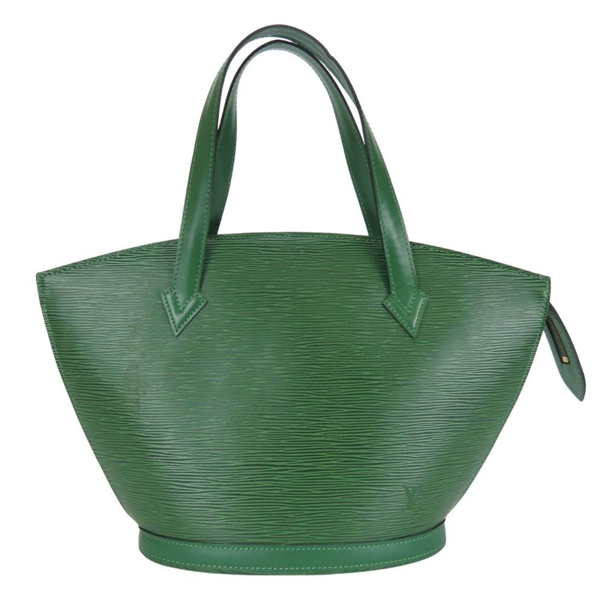 Louis Vuitton Borneo Green Epi Leather Handbag