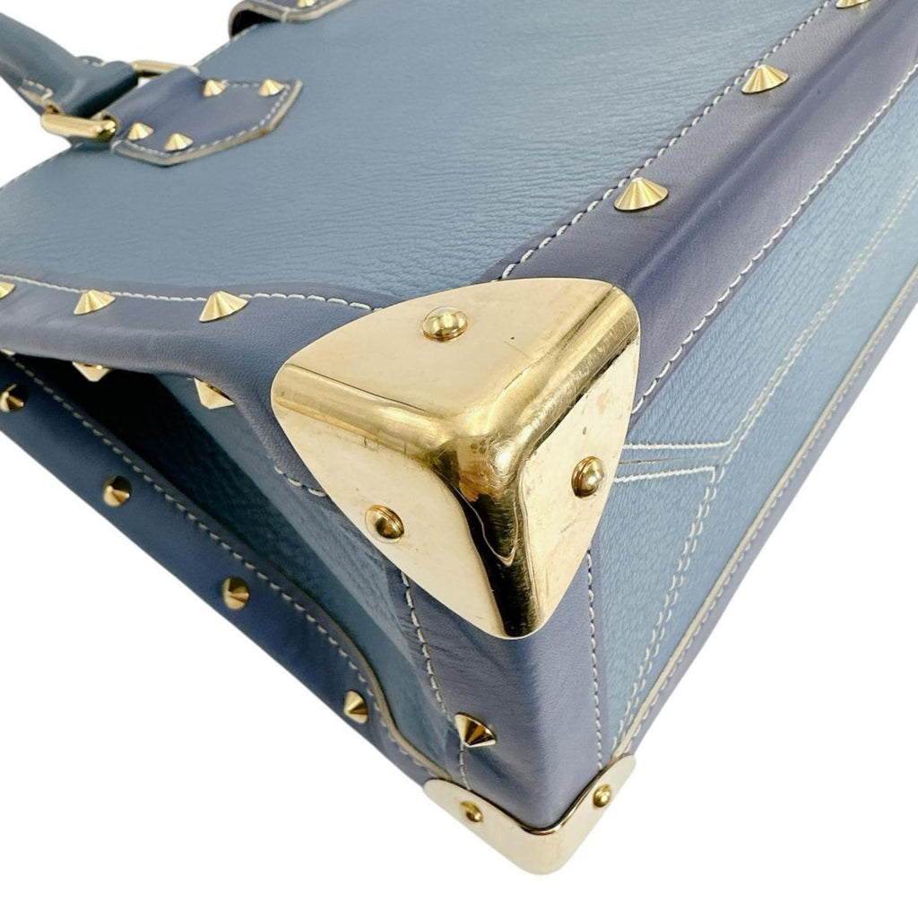 Louis Vuitton Blue Leather Handbag