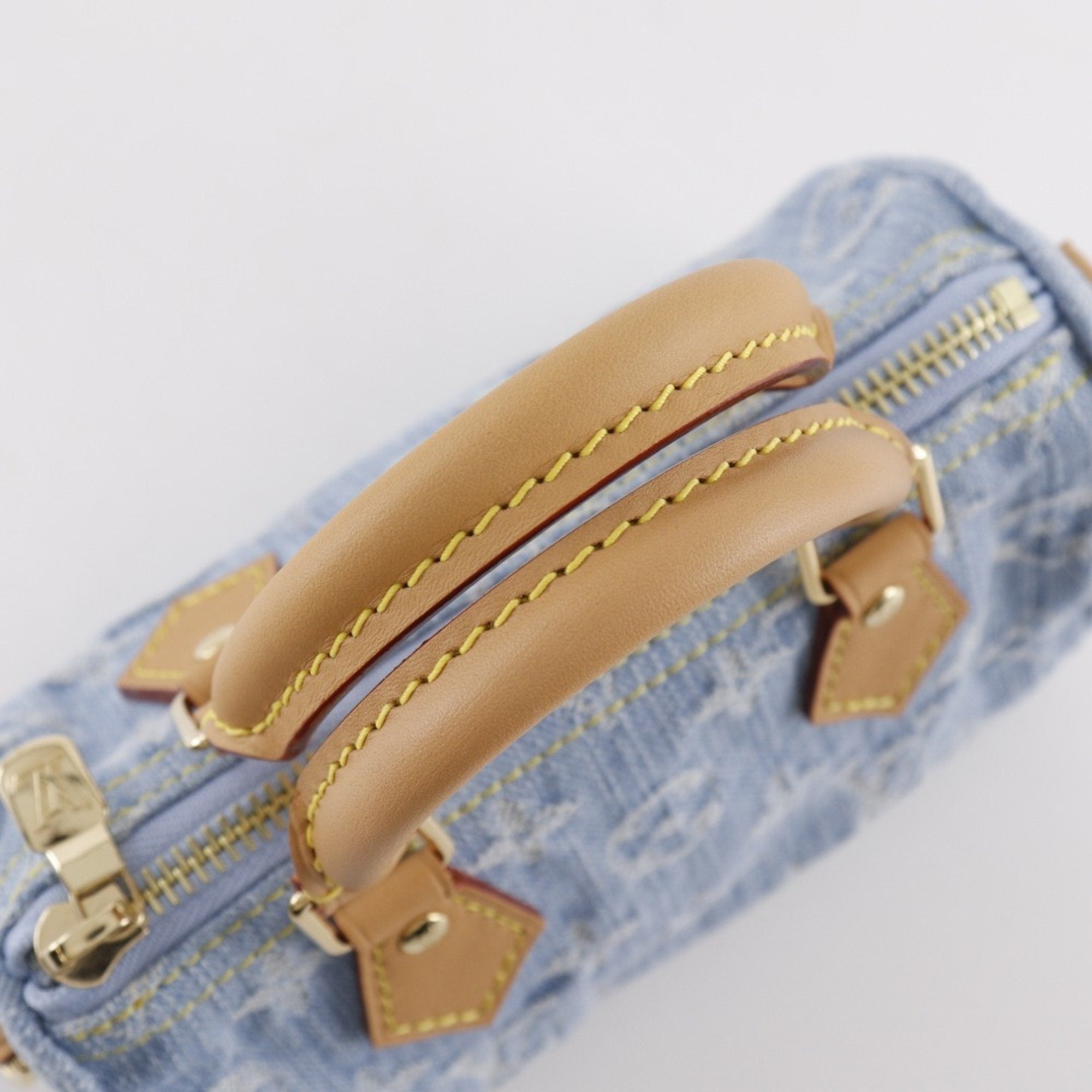 Louis Vuitton Sky Blue Monogram Denim Handbag