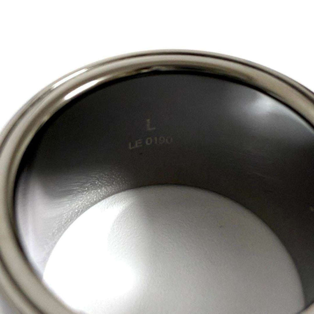 Louis Vuitton Silver Metal Band Ring