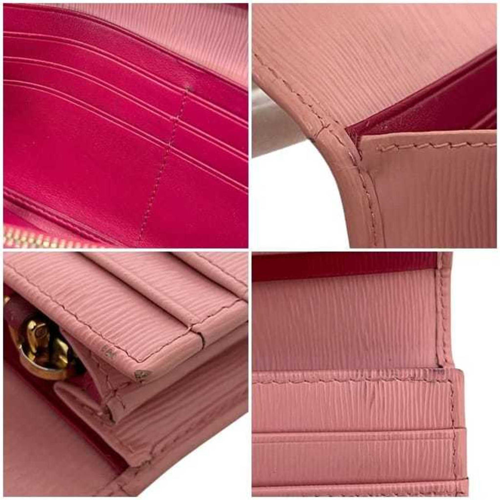Prada Pink Leather Long Wallet (Bi-Fold)