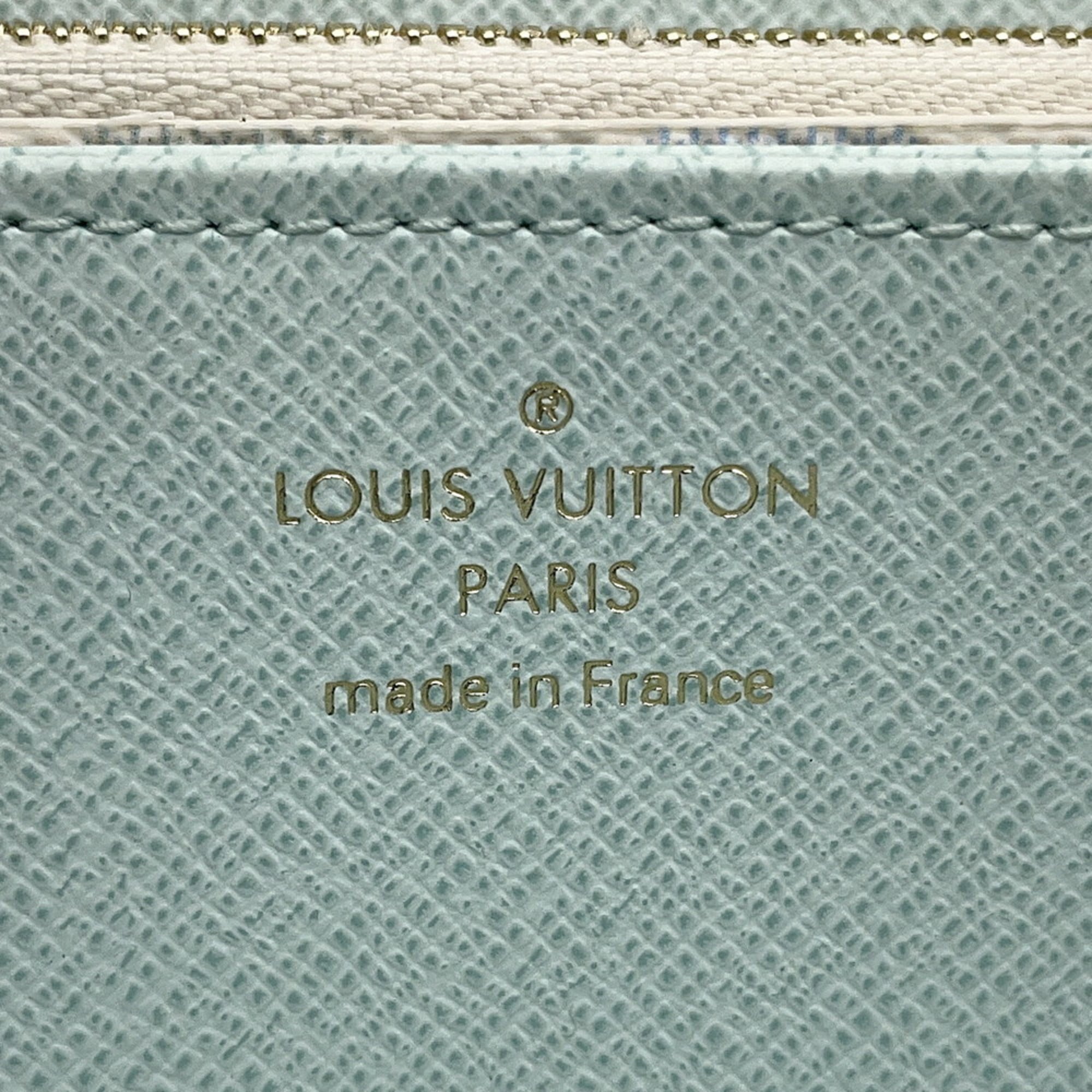 Louis Vuitton Beige Light Green Long Wallet
