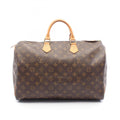 Louis Vuitton Brown Coated Canvas Leather Handbag
