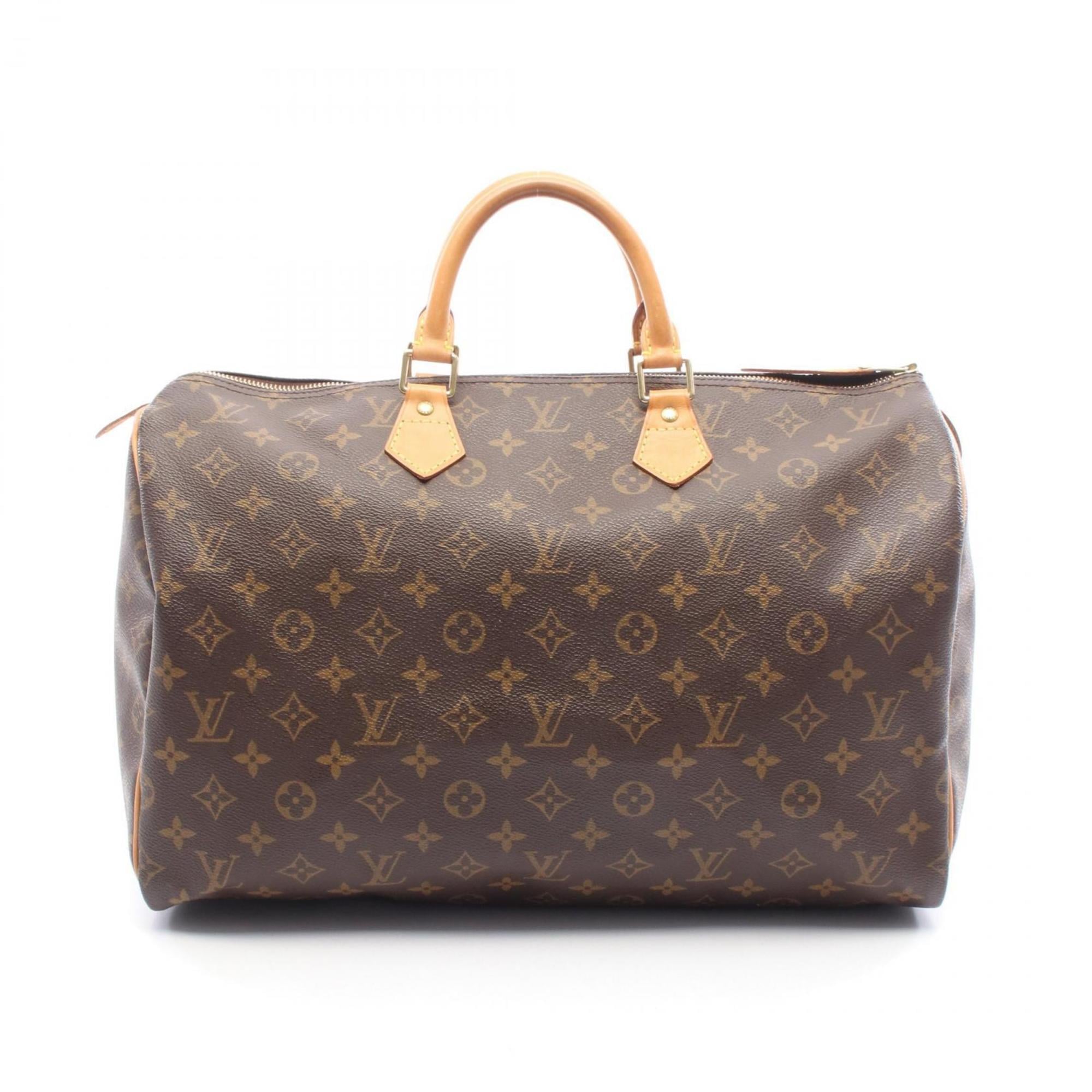 Louis Vuitton Brown Coated Canvas Leather Handbag