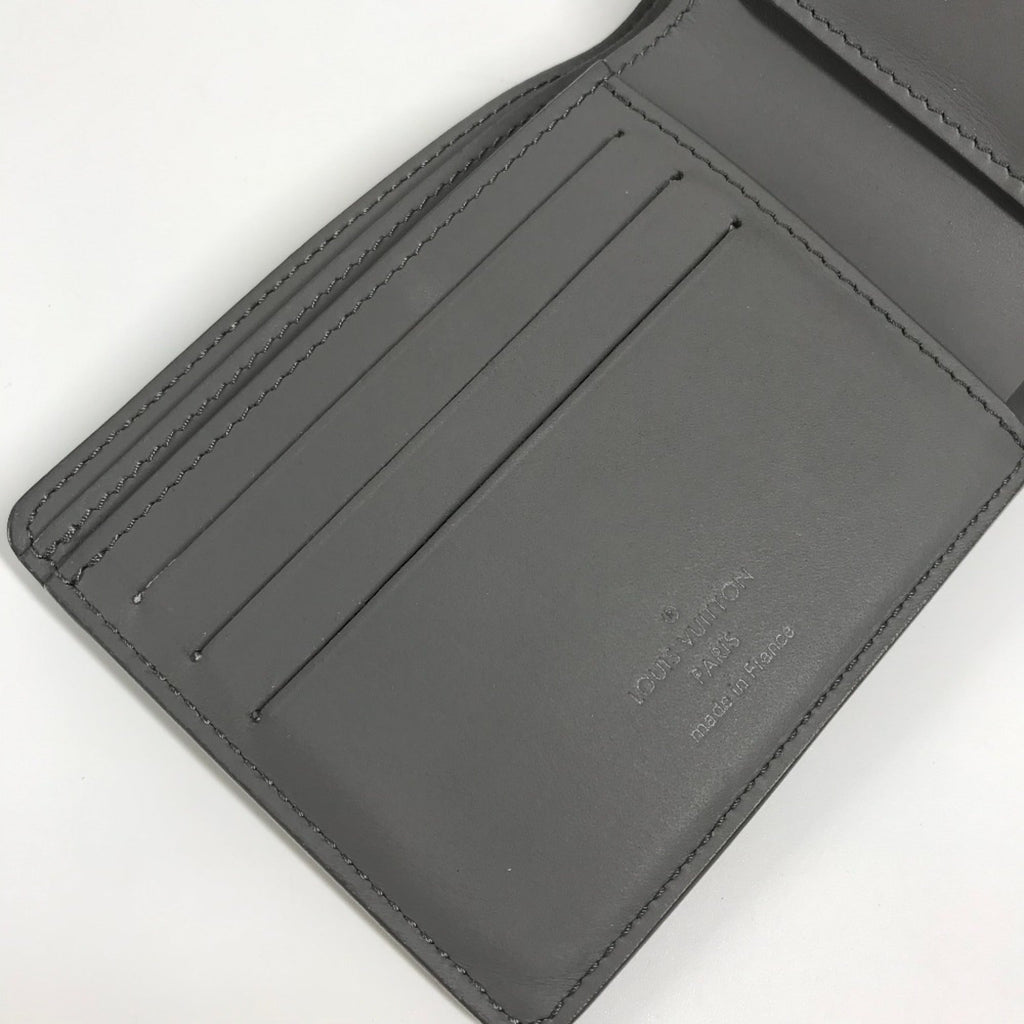 Louis Vuitton Gray Leather Wallet