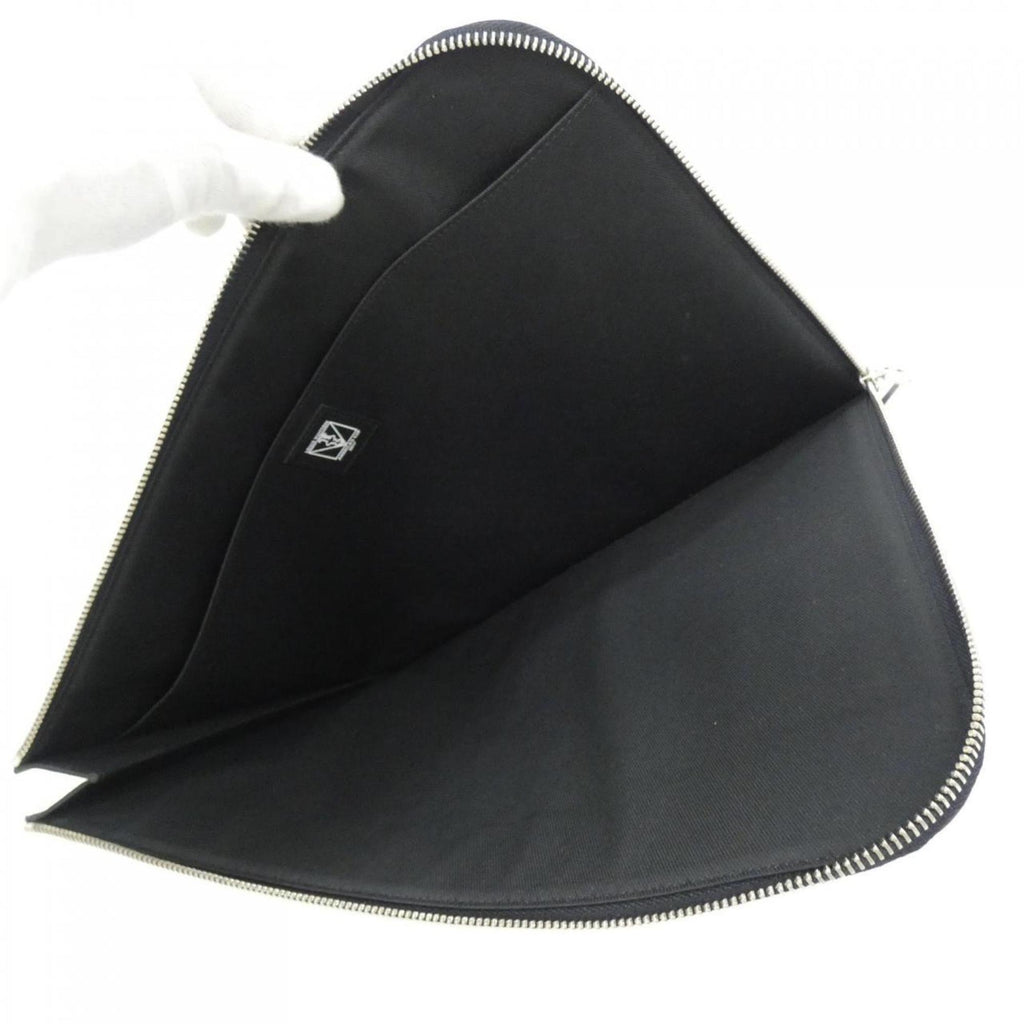 Louis Vuitton Black Cobalt Coated Canvas Handbag Pochette