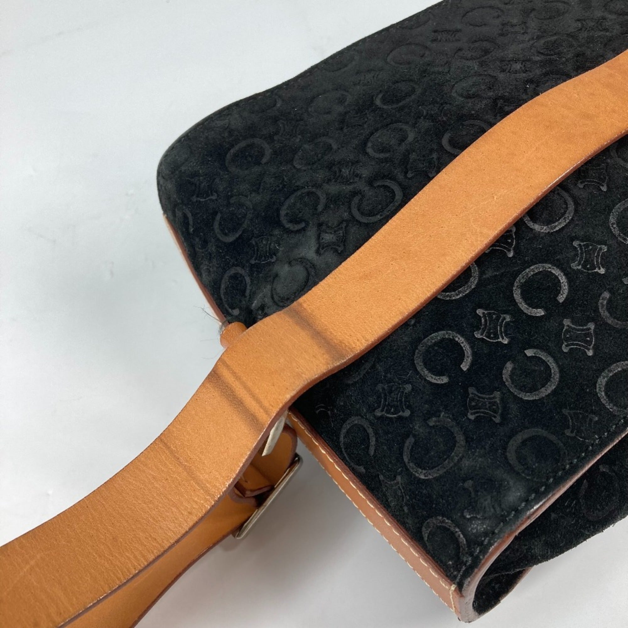 Celine Brown Leather Shoulder Bag