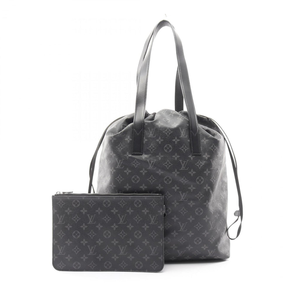 Louis Vuitton Black Coated Canvas Pvc Monogram Eclipse Leather Tote Bag