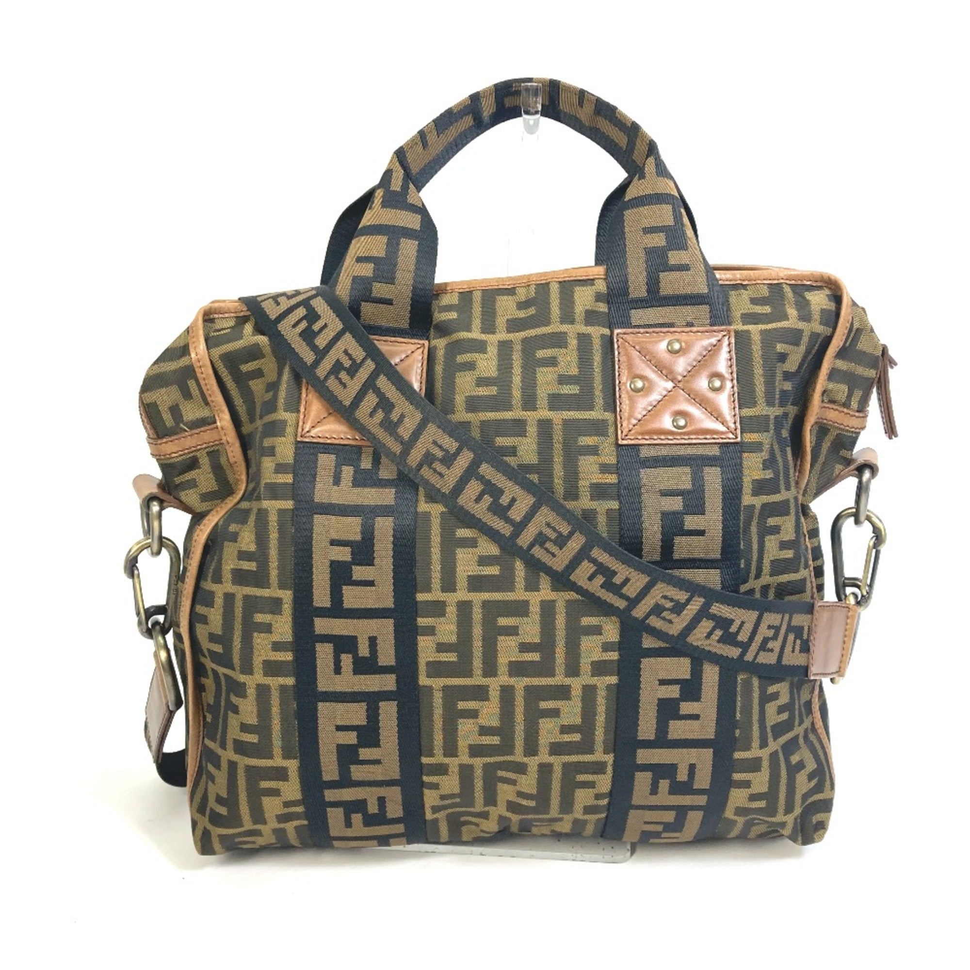 Fendi Brown Leather Tote Bag