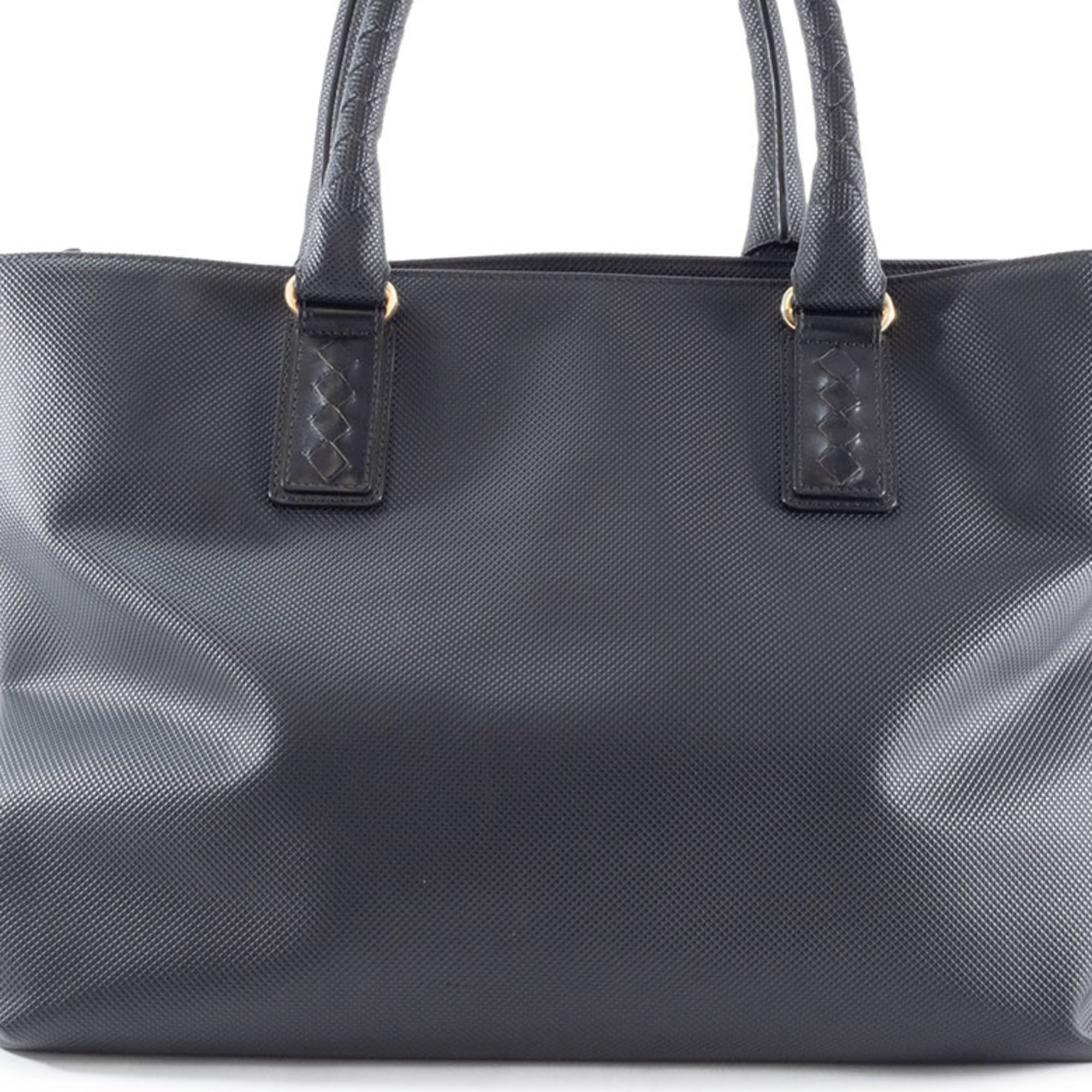 Bottega Veneta Black Pvc Leather Tote Bag