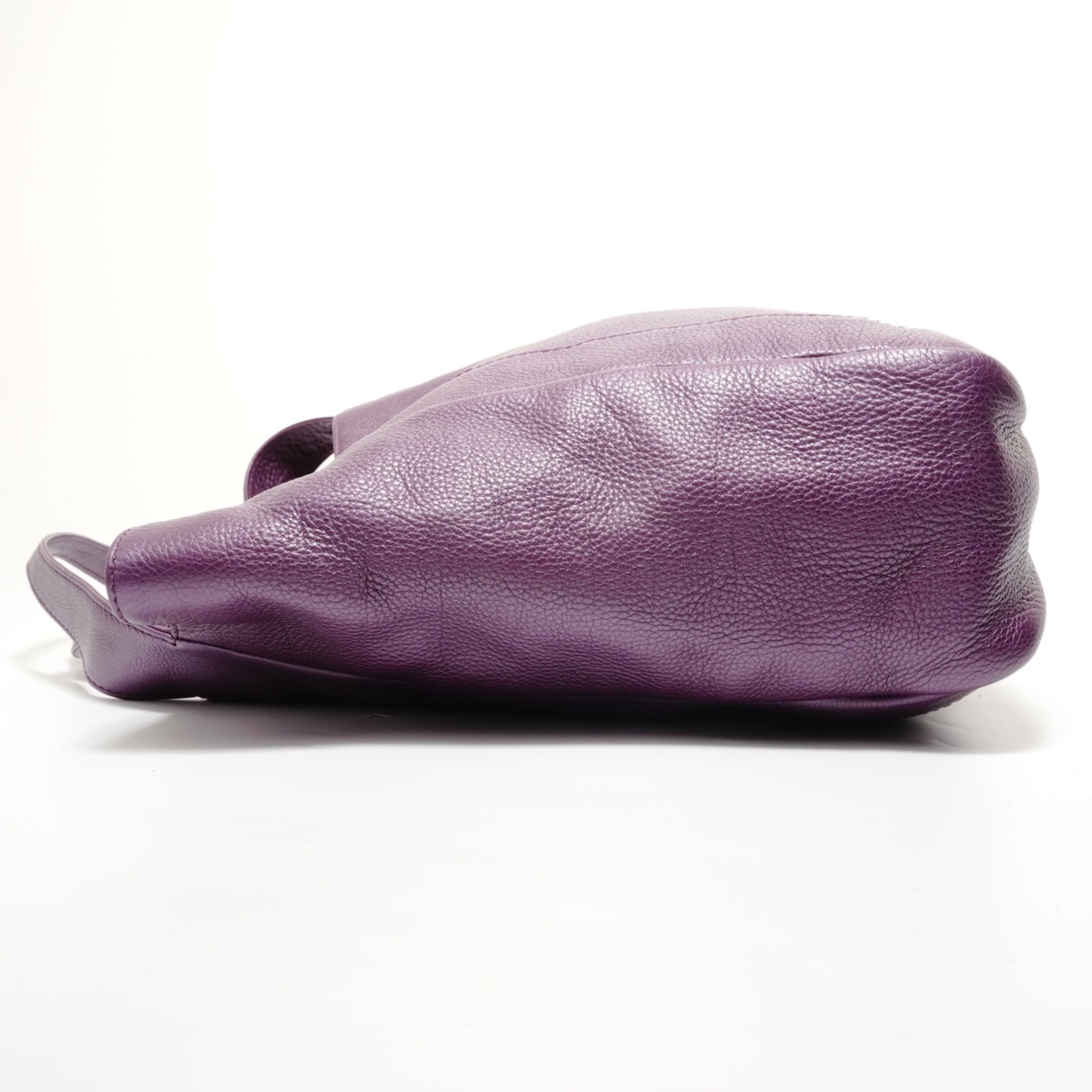 Gucci Purple Leather Tote Bag (Pre-Owned)