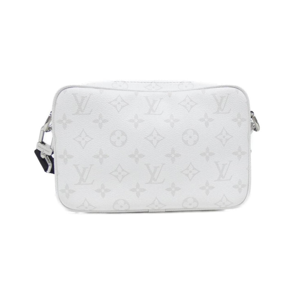 Louis Vuitton White Coated Canvas Leather Shoulder Bag