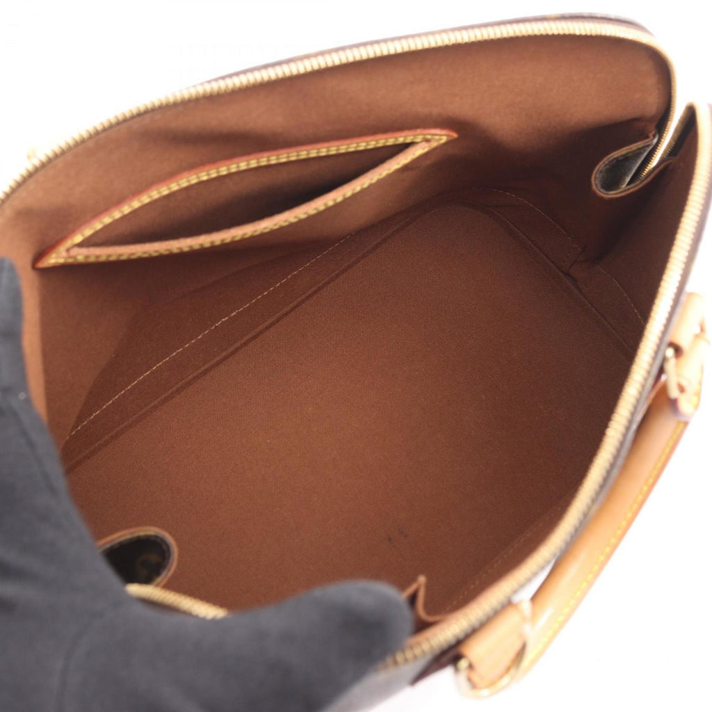 Louis Vuitton Brown Monogram Coated Canvas Leather Handbag