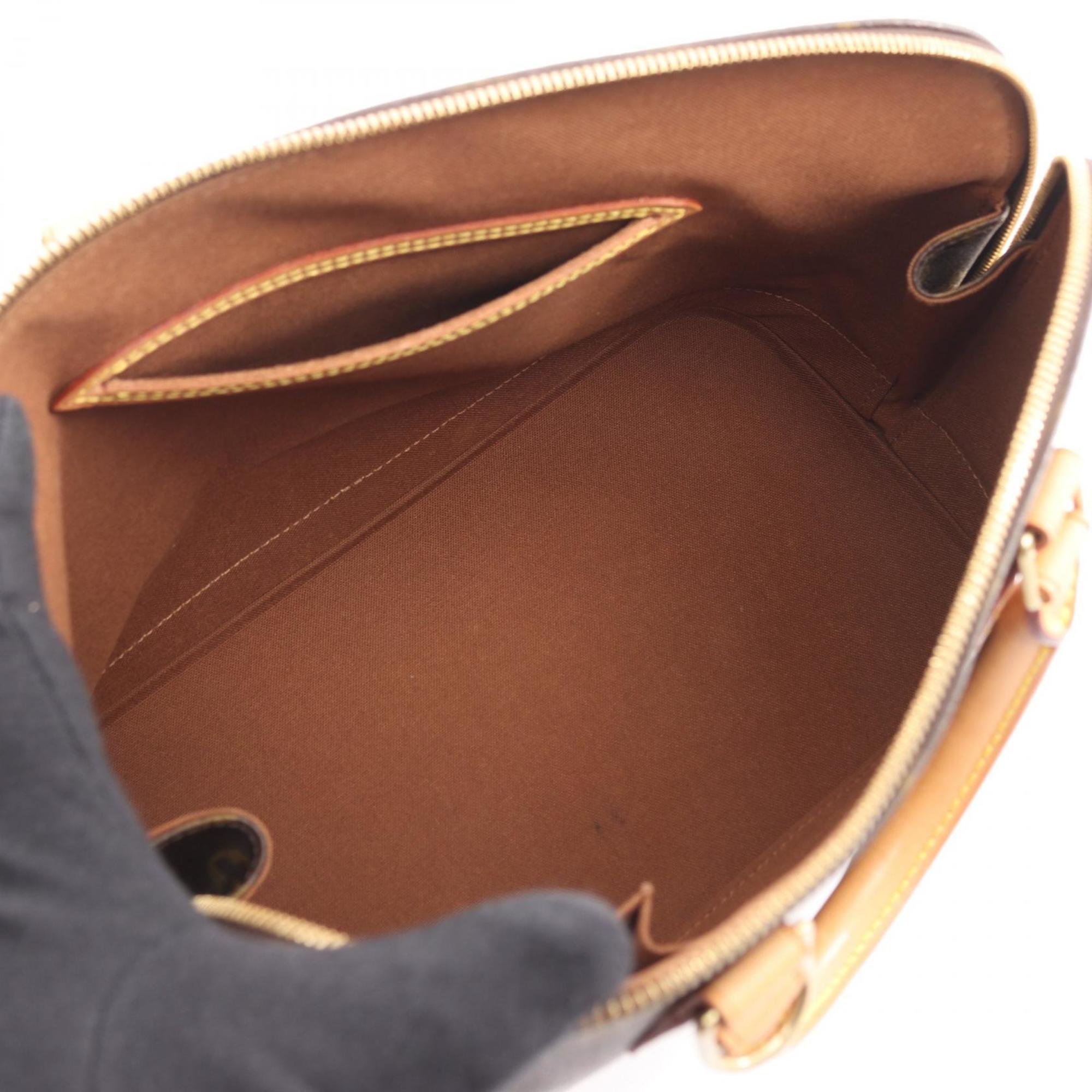 Louis Vuitton Brown Monogram Coated Canvas Leather Handbag