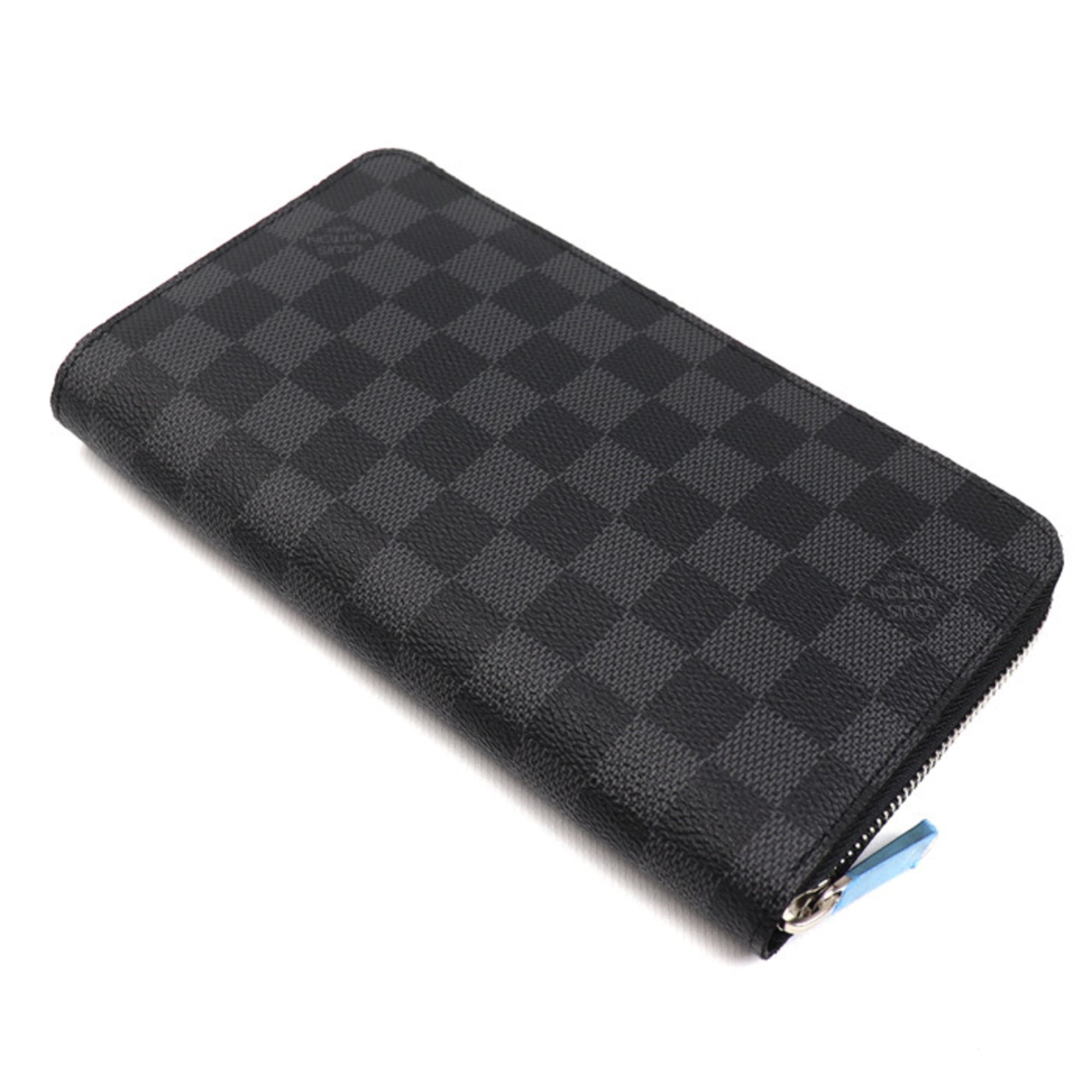Louis Vuitton Black Damier Graphite Damier Graphite Long Wallet