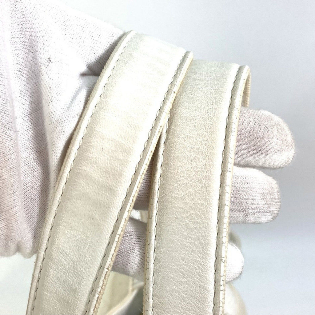 Chanel White Cotton Leather Beach Bag Shoulder Bag Tote Bag