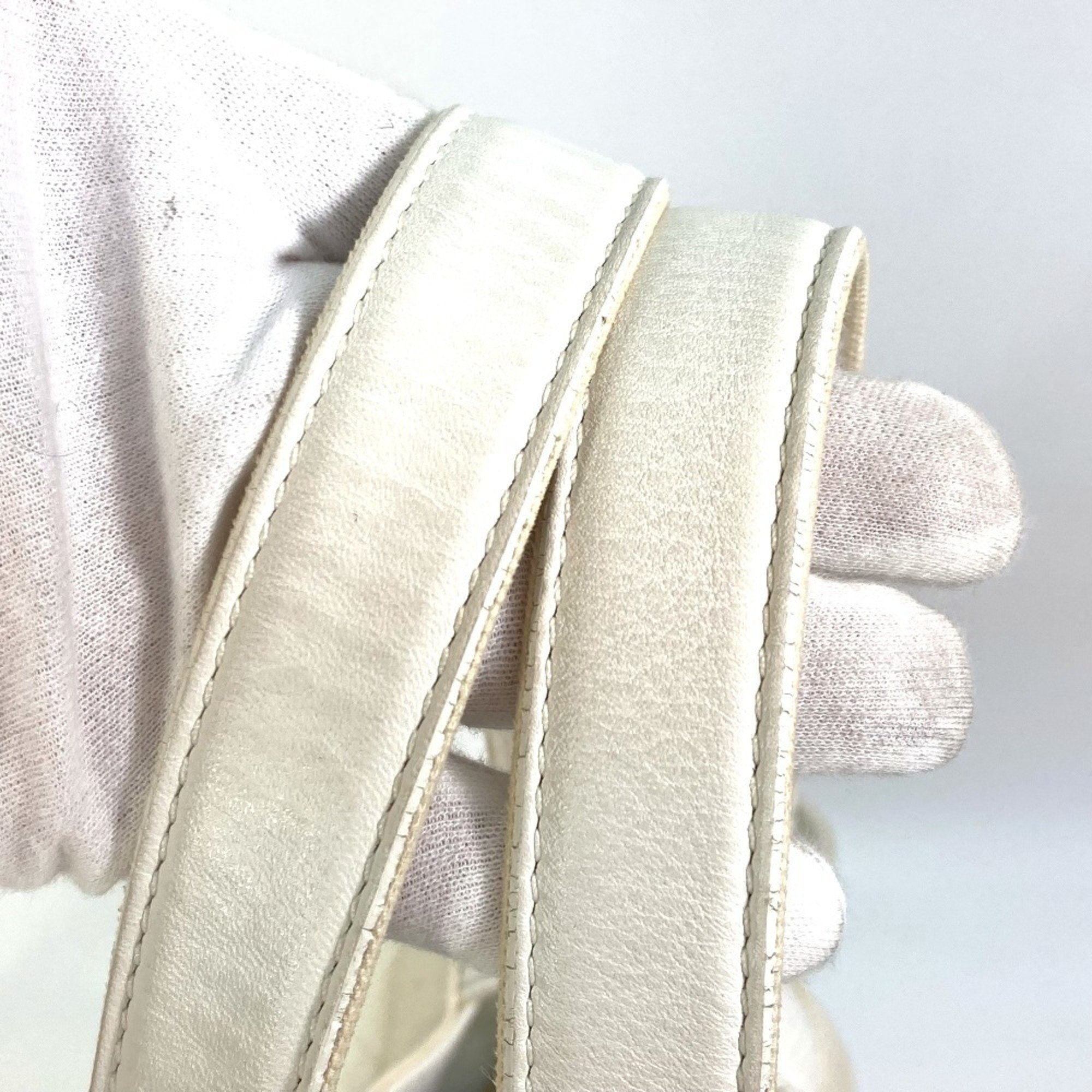 Chanel White Cotton Leather Beach Bag Shoulder Bag Tote Bag