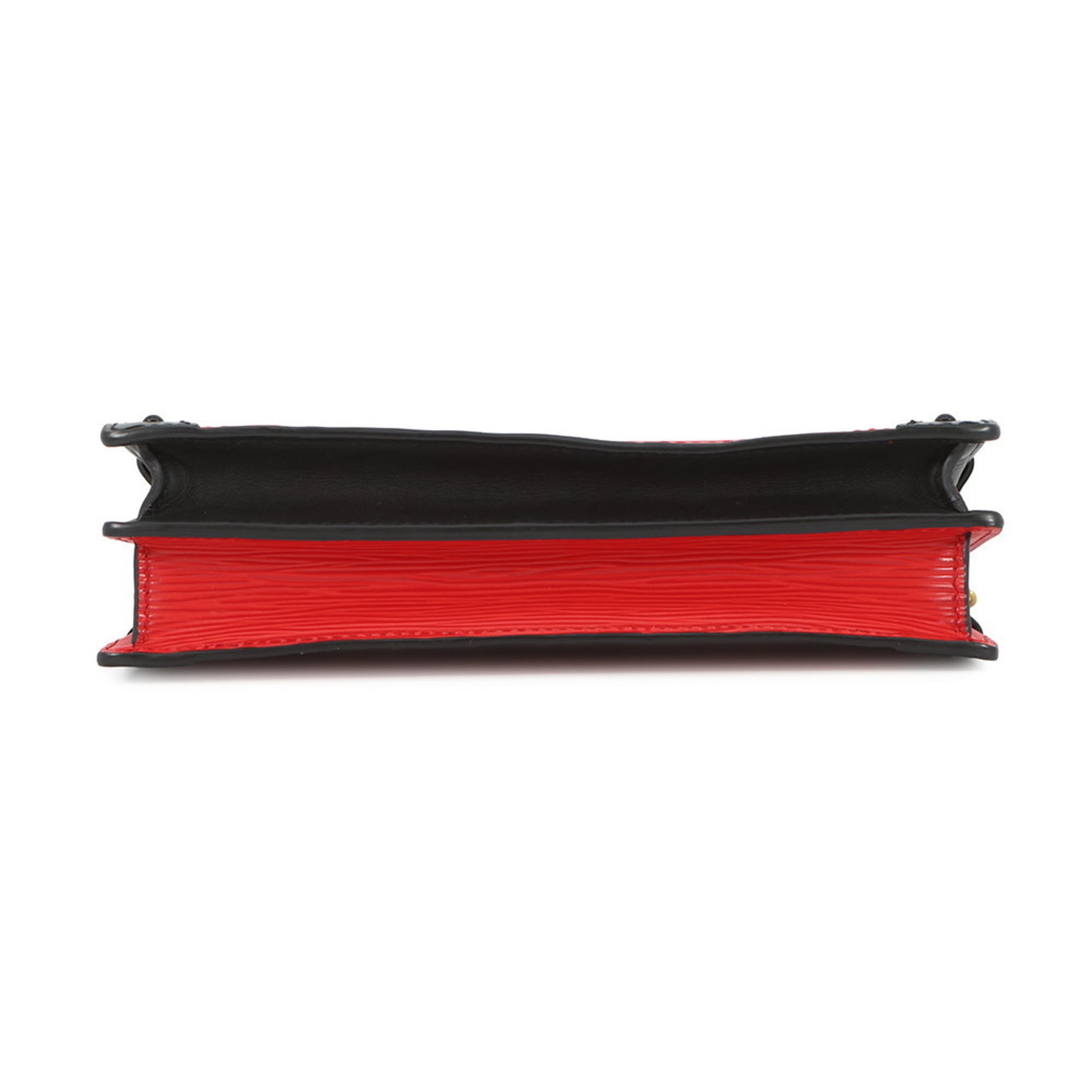 Louis Vuitton Red Color Epi Leather Clutch Bag Shoulder Bag