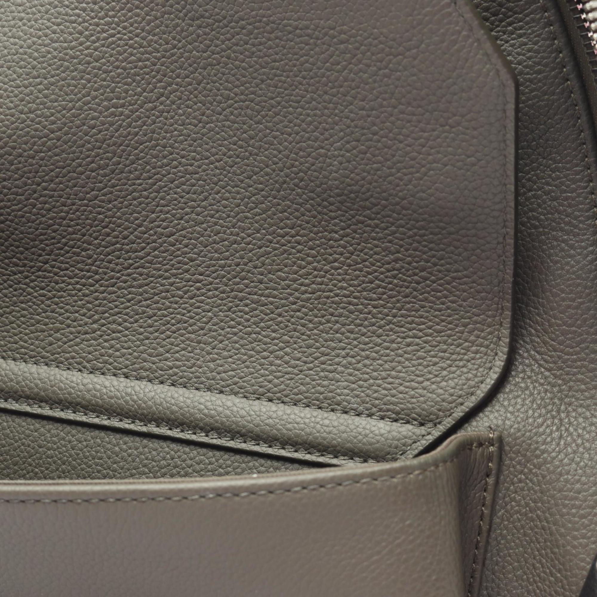 Louis Vuitton Khaki Leather Backpack Handbag