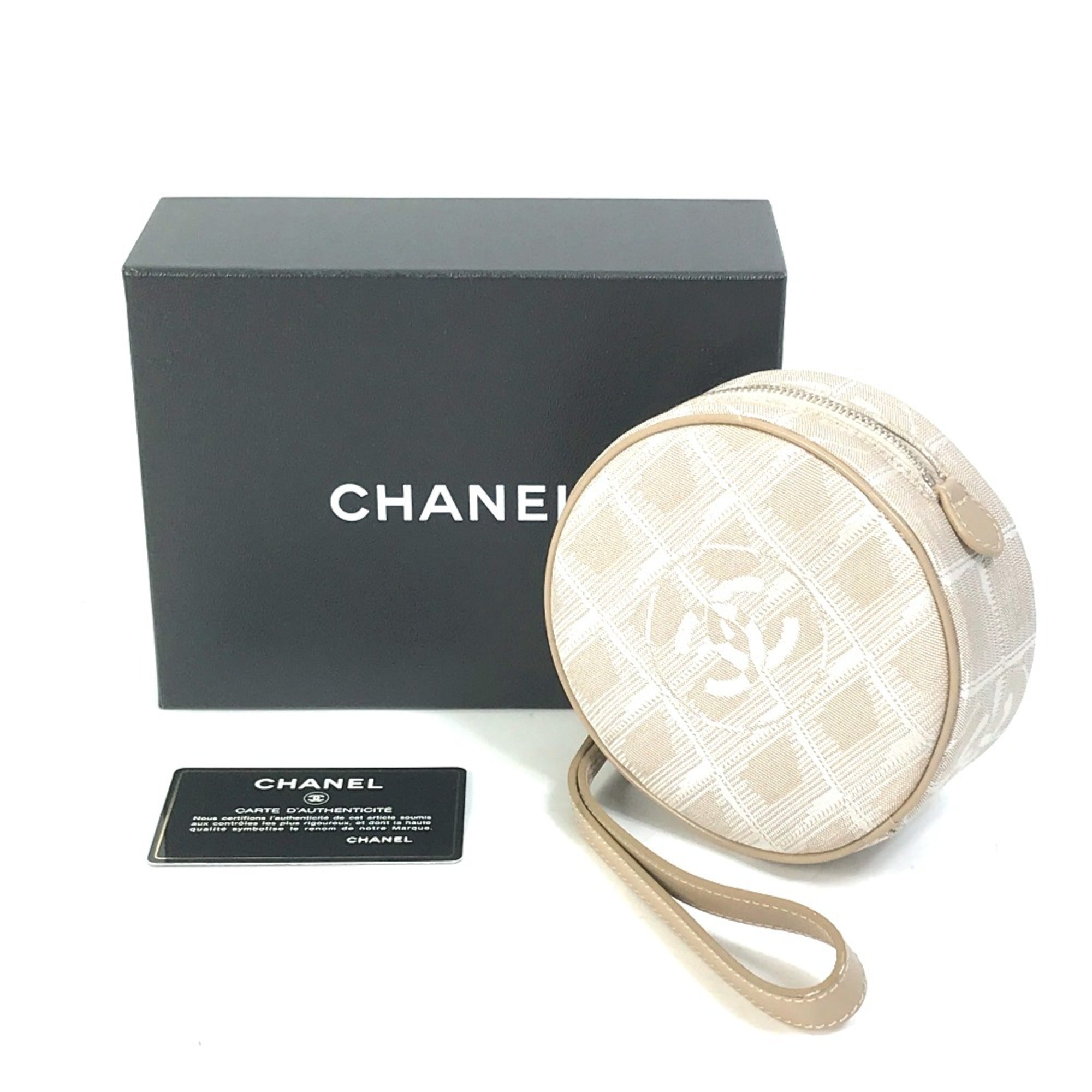 Chanel Beige Cloth Pouch