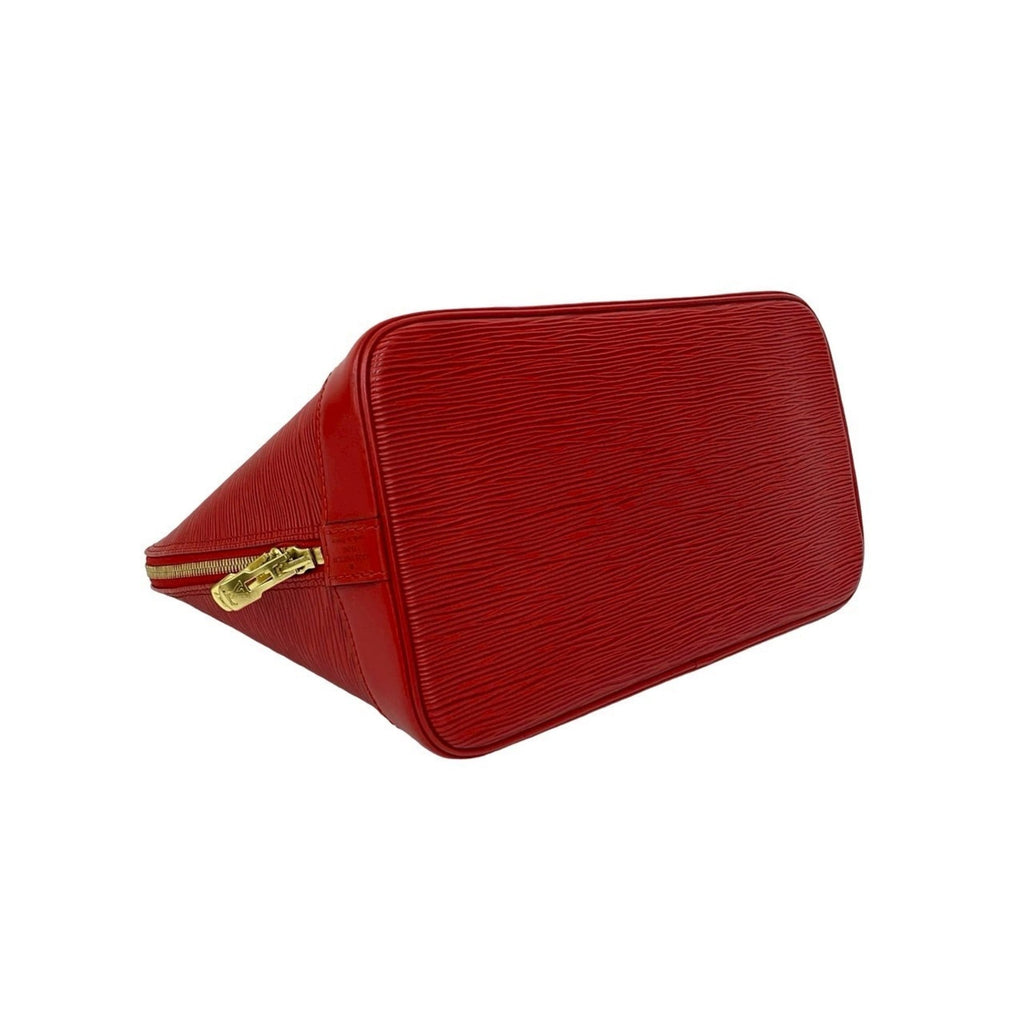 Louis Vuitton Red Color Epi Leather Handbag Tote Bag