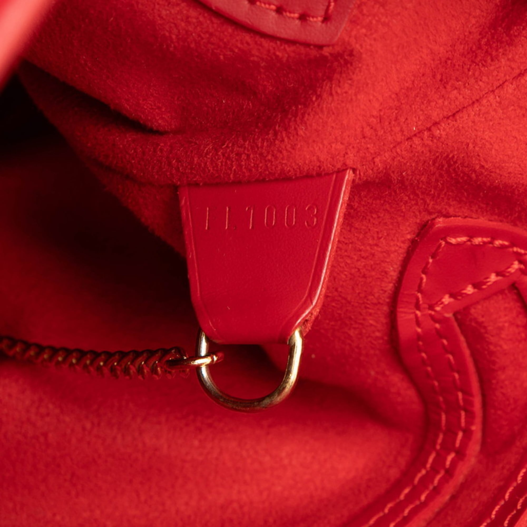 Louis Vuitton Red Color Rouge Leather Handbag