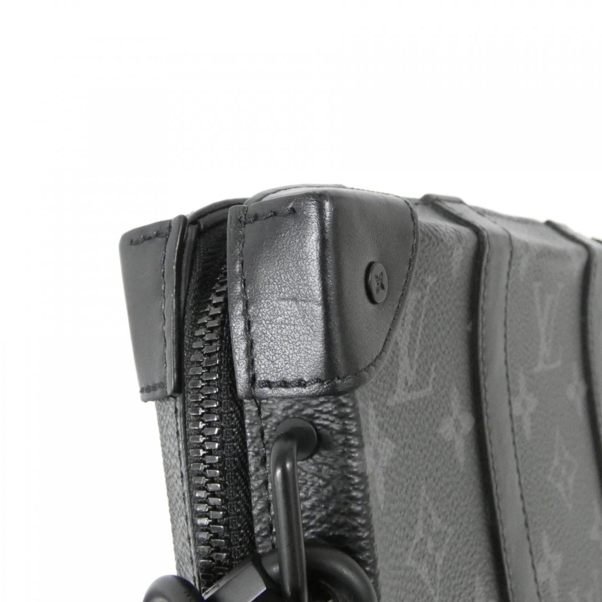 Louis Vuitton Black Coated Canvas Shoulder Bag