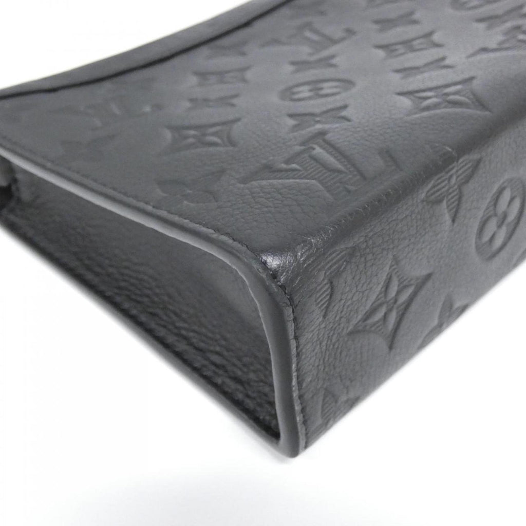 Louis Vuitton Black Leather Pouch Shoulder Bag