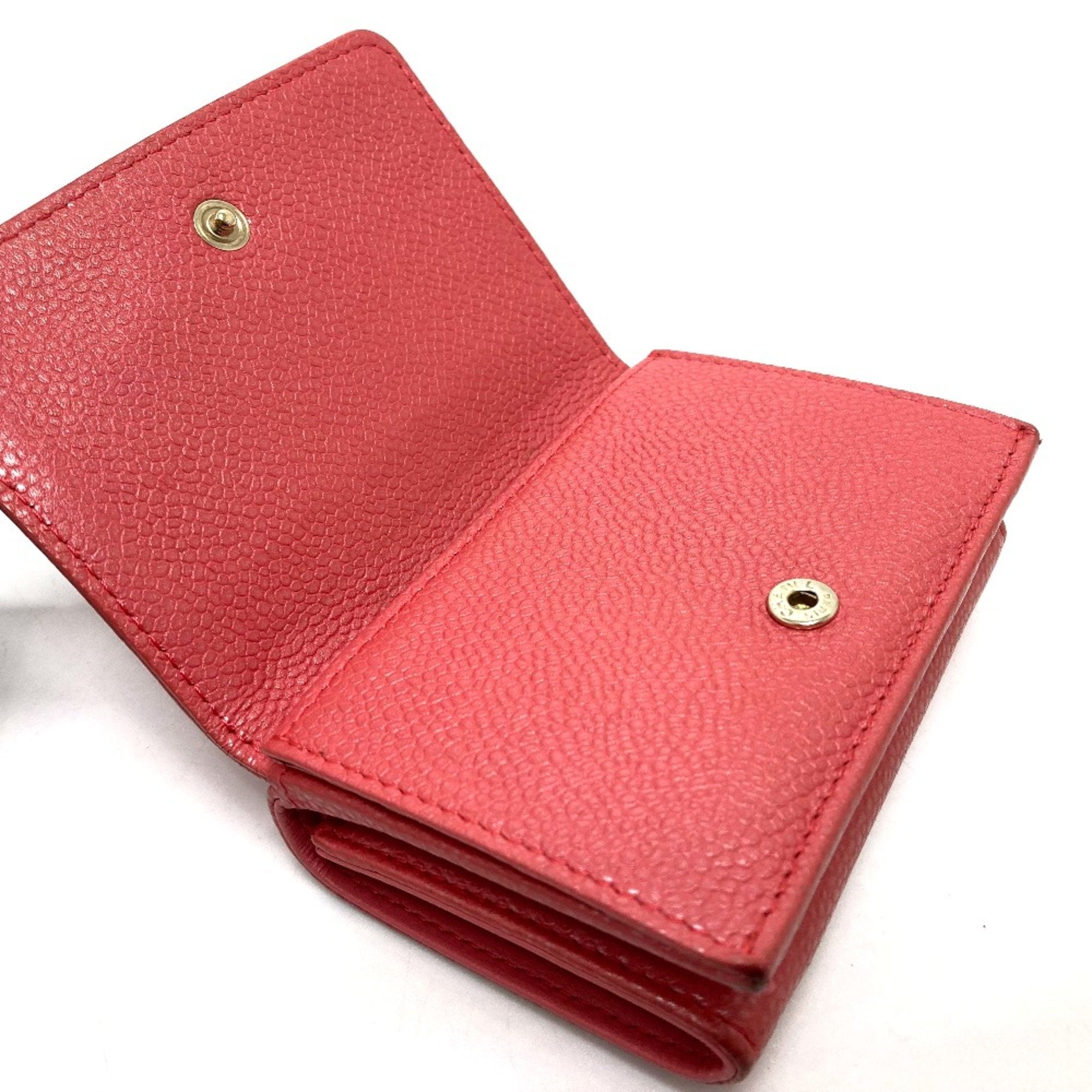 Chanel Pink Leather Wallet (Tri-Fold)