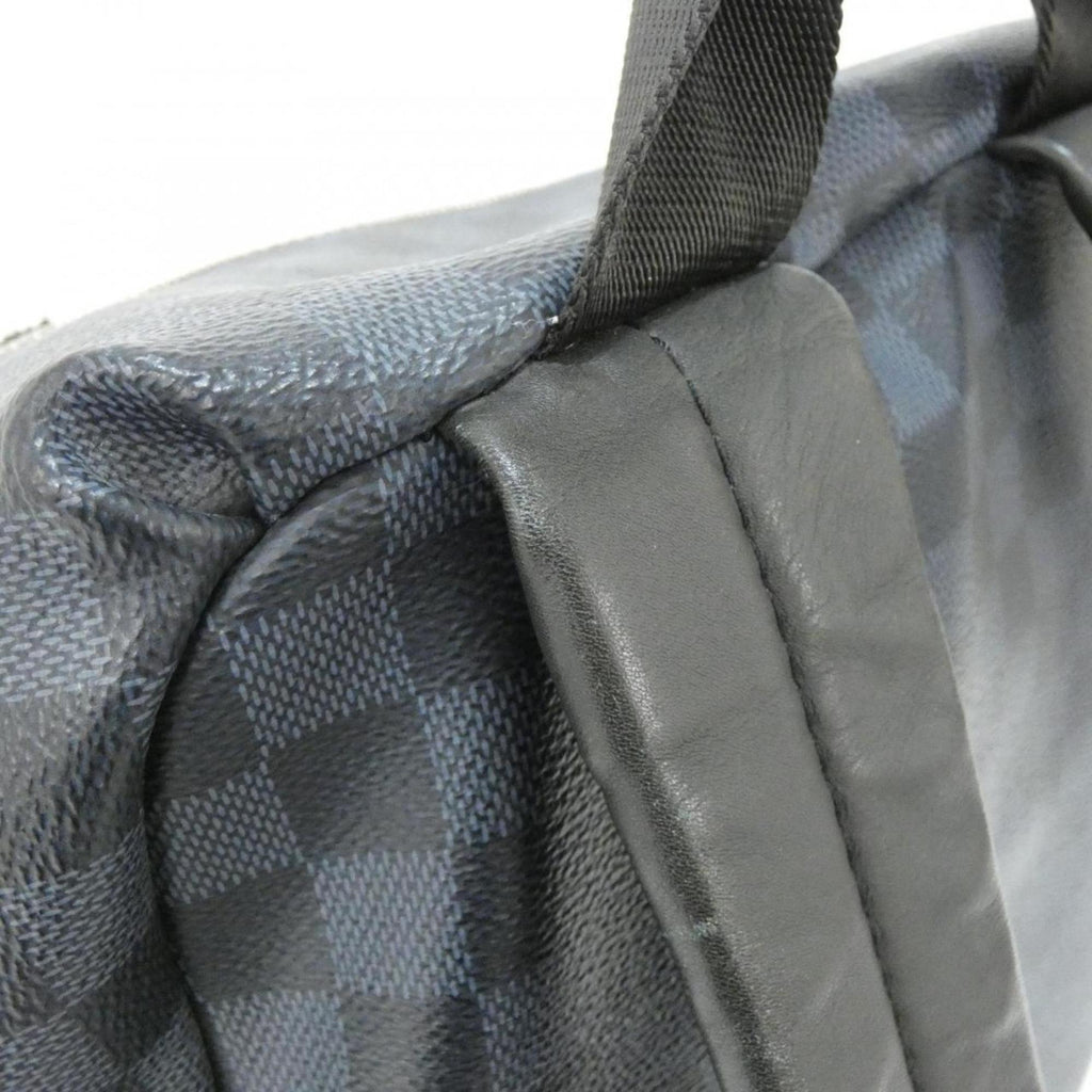 Louis Vuitton Black Cobalt Coated Canvas Backpack