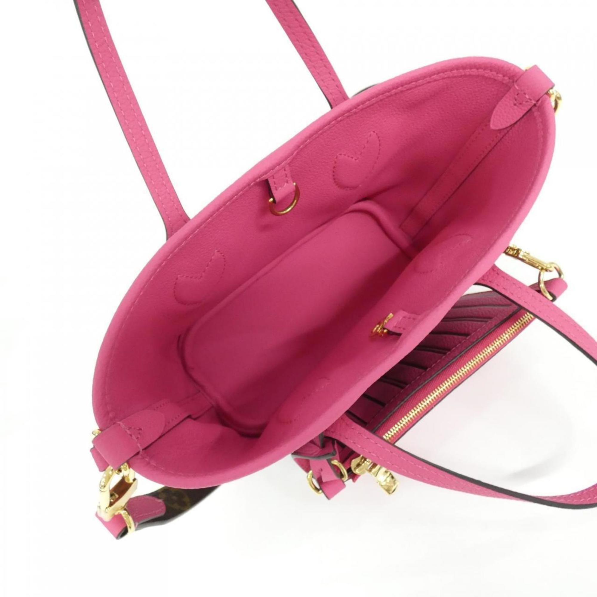 Louis Vuitton Monogram Marron Rose Coated Canvas Leather Handbag