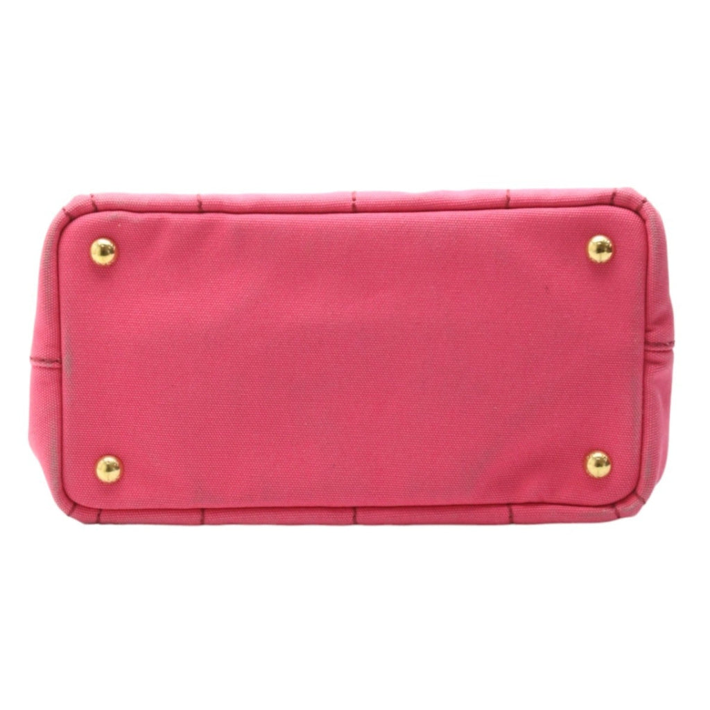 Prada Canapa Pink Cotton Canvas Tote Bag
